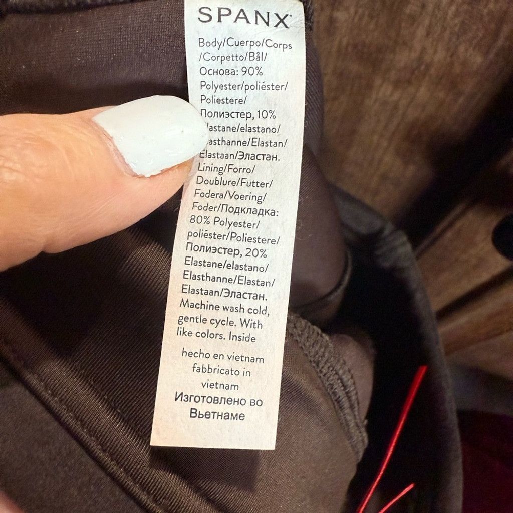 Spanx SPANX Black Leggings Sleek Stretchy Ankle-Length Size 25" / US 0 / IT 36 - 6 Thumbnail