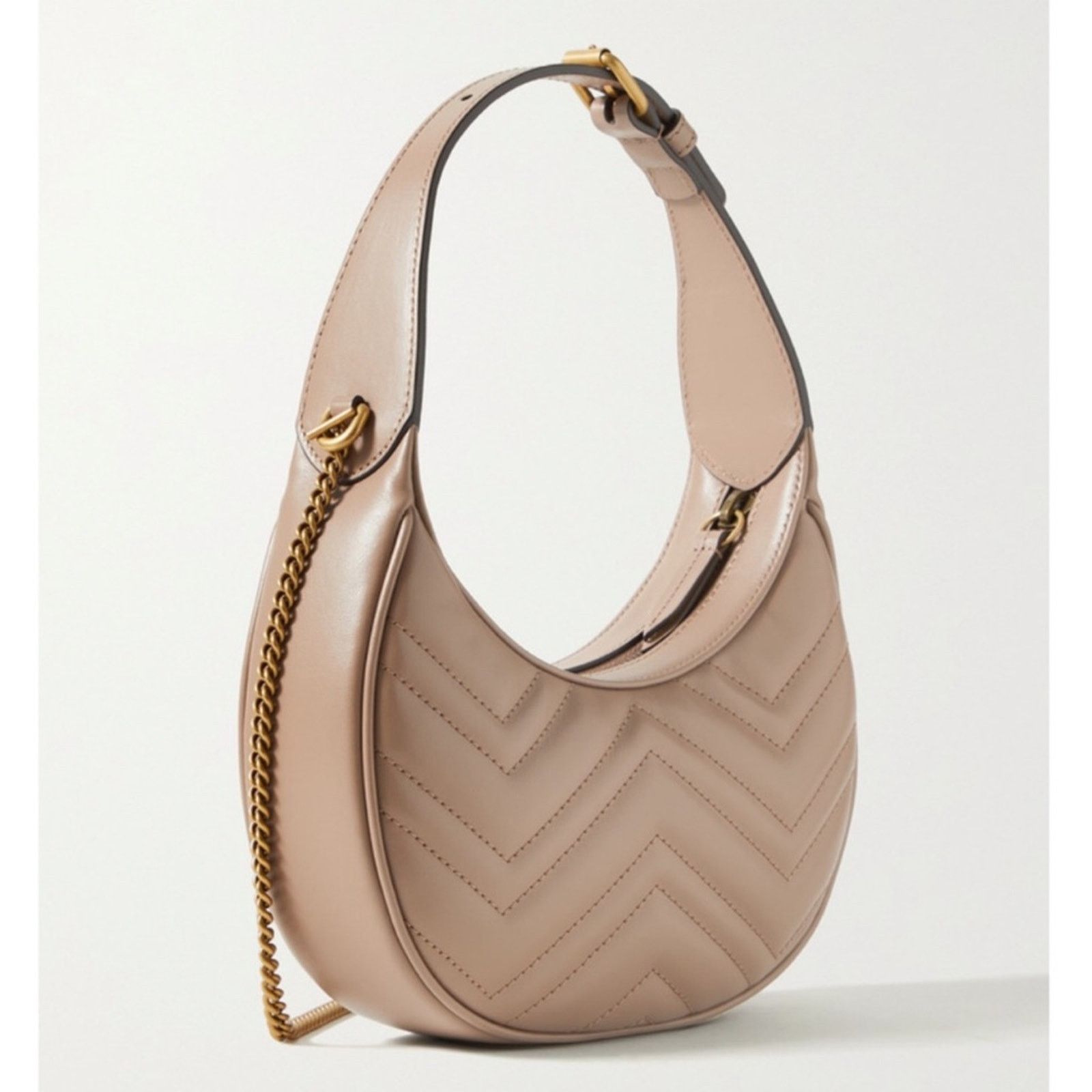 Gucci GUCCI Marmont mini quilted leather hobo crossbody bag Size ONE SIZE - 4 Thumbnail
