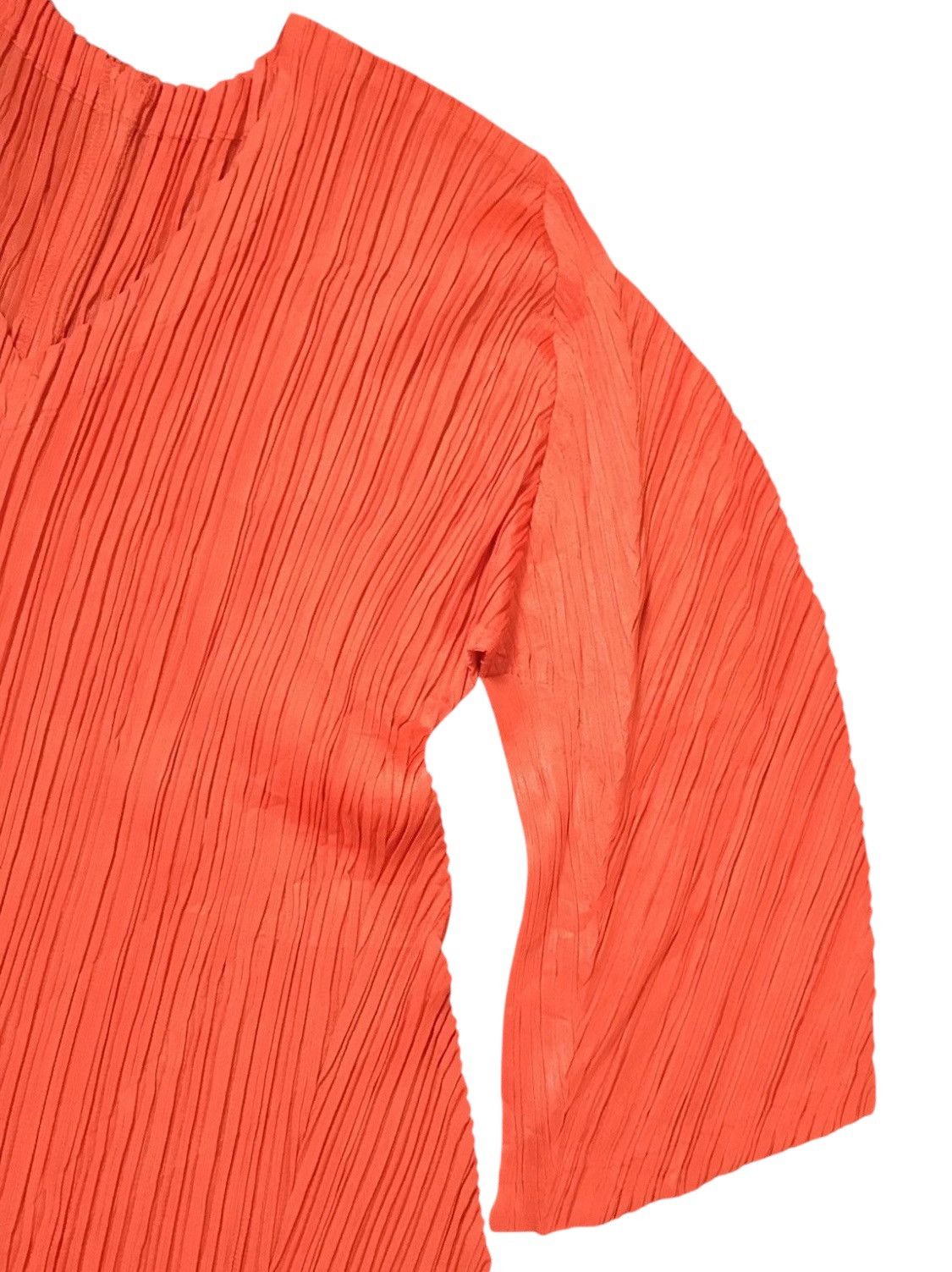 Pleats Please Issey Miyake Vintage Issey miyake pleats please orange long tee Size S / US 4 / IT 40 - 5 Thumbnail
