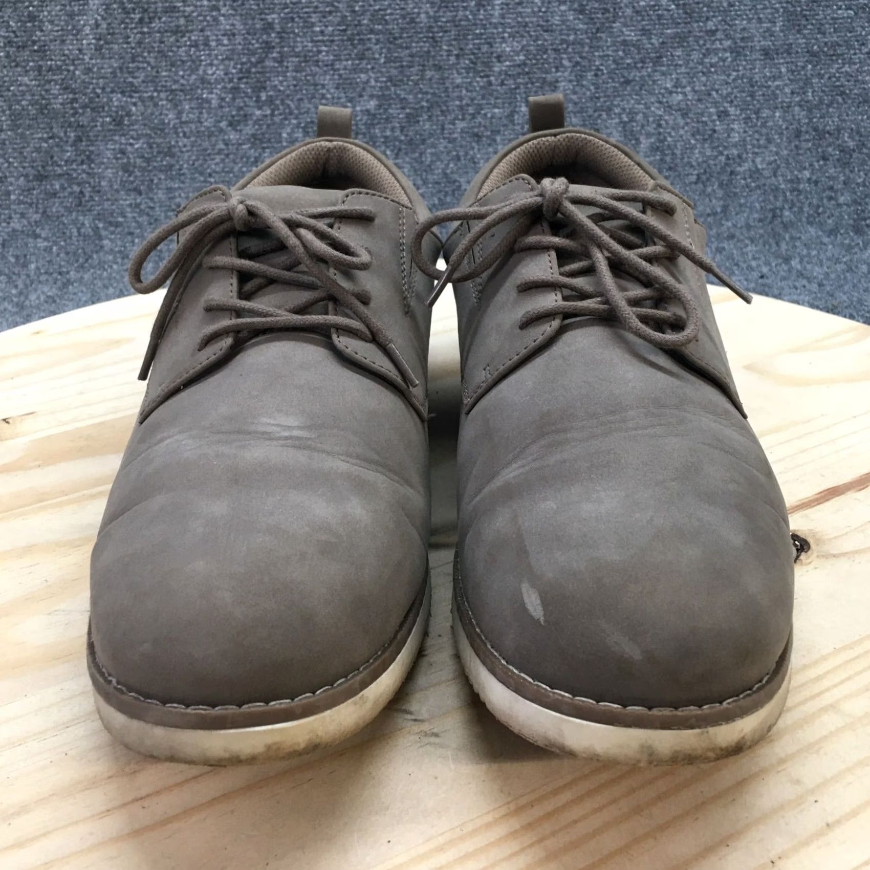 Vintage Goodfellow And Co Shoes Mens 12 Oxford Sneakers Gray Leather Lace Up Low Top Size US L / EU 52-54 / 3 - 6 Thumbnail