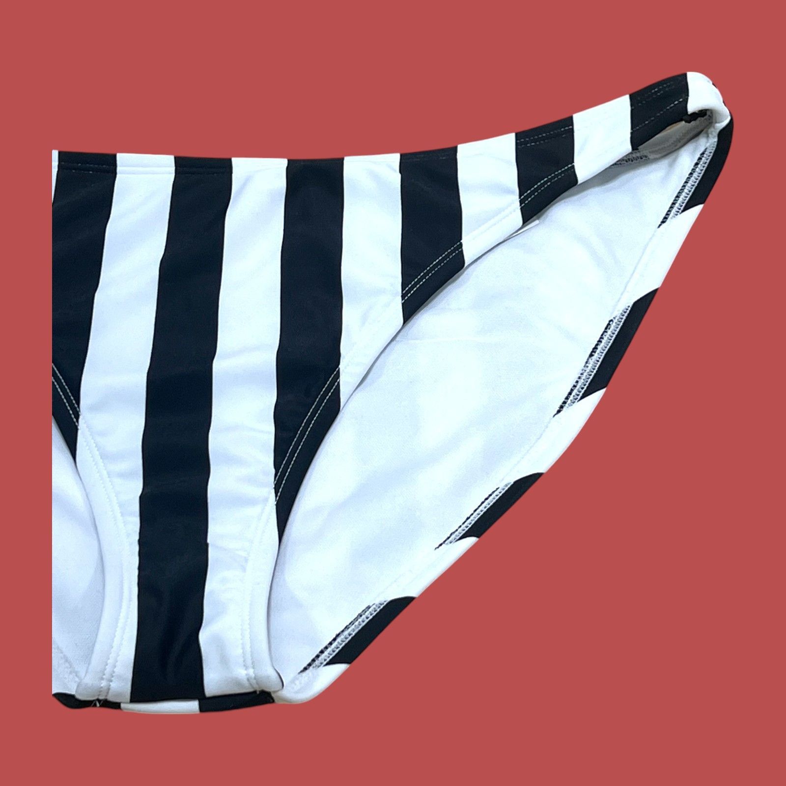 Other Shade & Shore-Women's Striped Medium Coverage Bikini Bottom- Size ONE SIZE - 14 Thumbnail