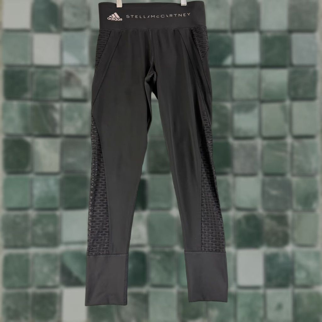 Adidas Adidas Stella McCartney Ultimate Training Leggings Womens Small Black Pull On Size 28" / US 6 / IT 42 - 1 Thumbnail