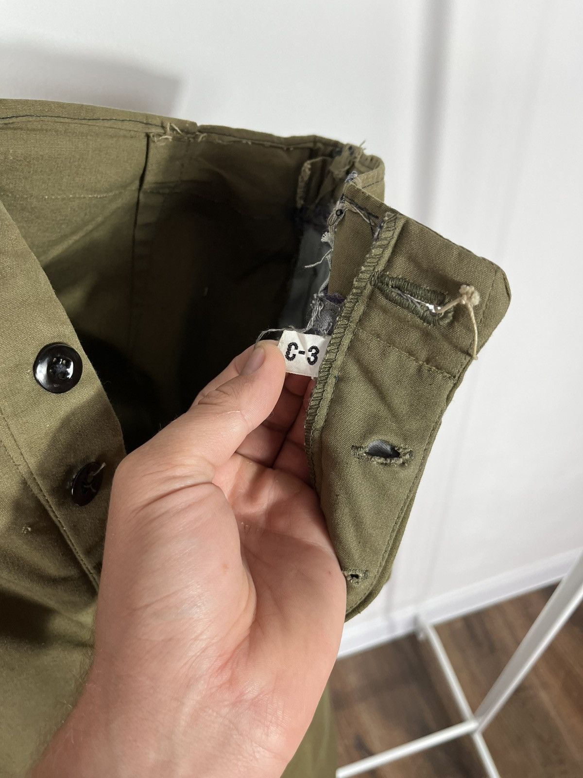 Vintage Vintage Czechoslovakian Army Field Pants Olive Green C-3 Size US 31 - 10 Thumbnail