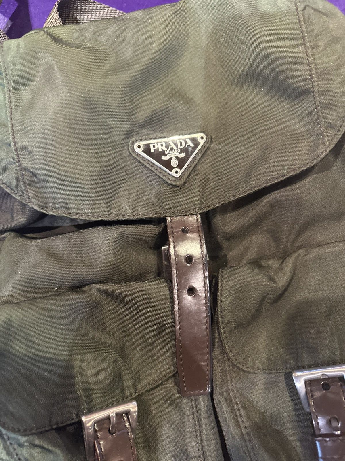 Prada Prada Vintage Tessuto Nylon Backpack Size ONE SIZE - 3 Thumbnail