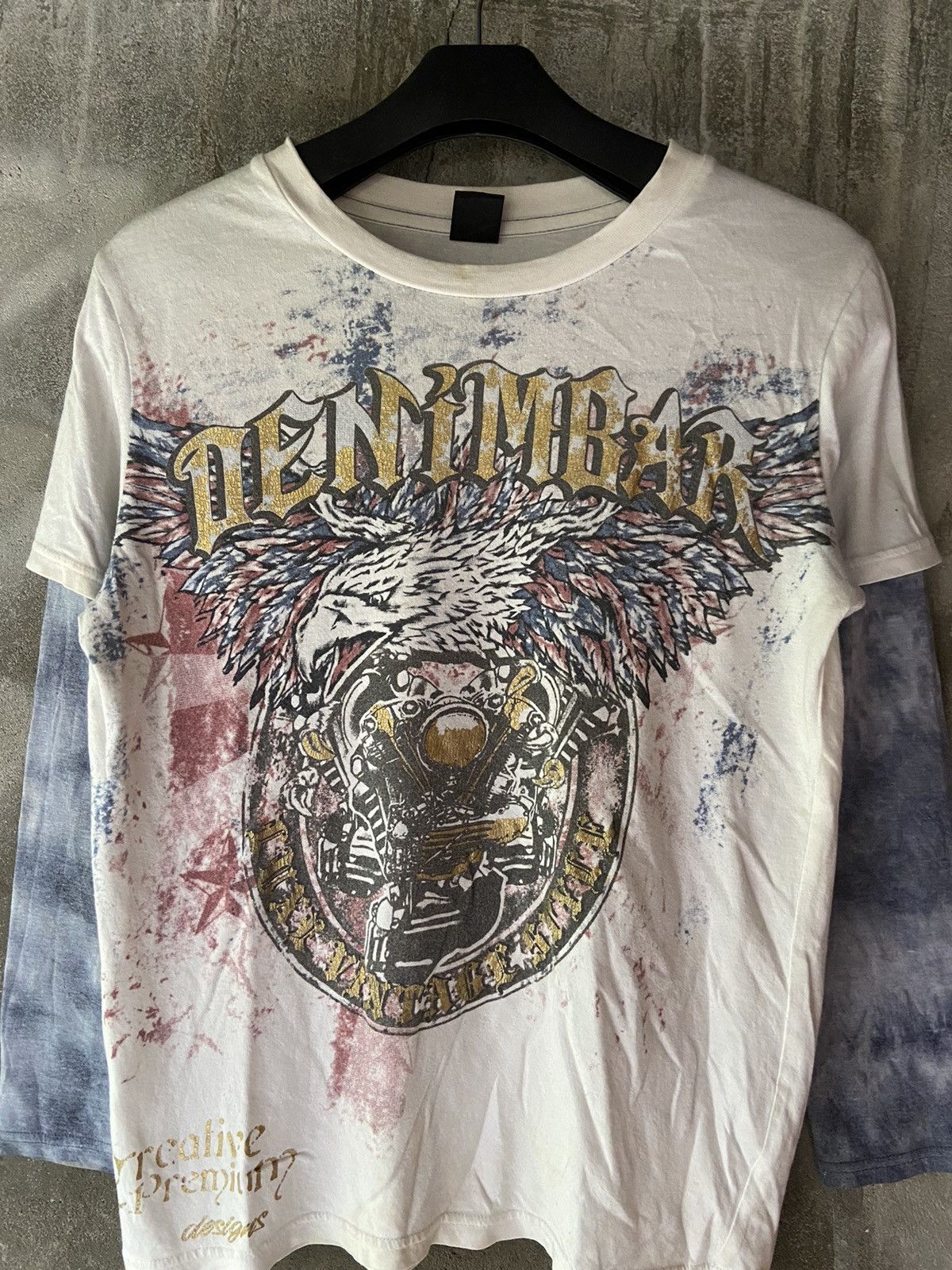 If Six Was Nine DOUBLE LAYER DENIMBAR BIRD MOTORCYCLE LONG SLEEVE Size US S / EU 44-46 / 1 - 3 Thumbnail