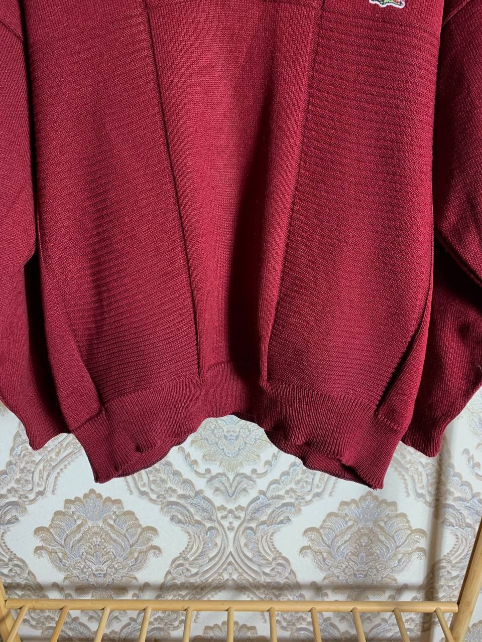 Lacoste × Vintage VERY RARE LACOSTE CHAMISE SWEATER V KNIT MADE IN FRANCE 90s Size US XL / EU 56 / 4 - 7 Thumbnail