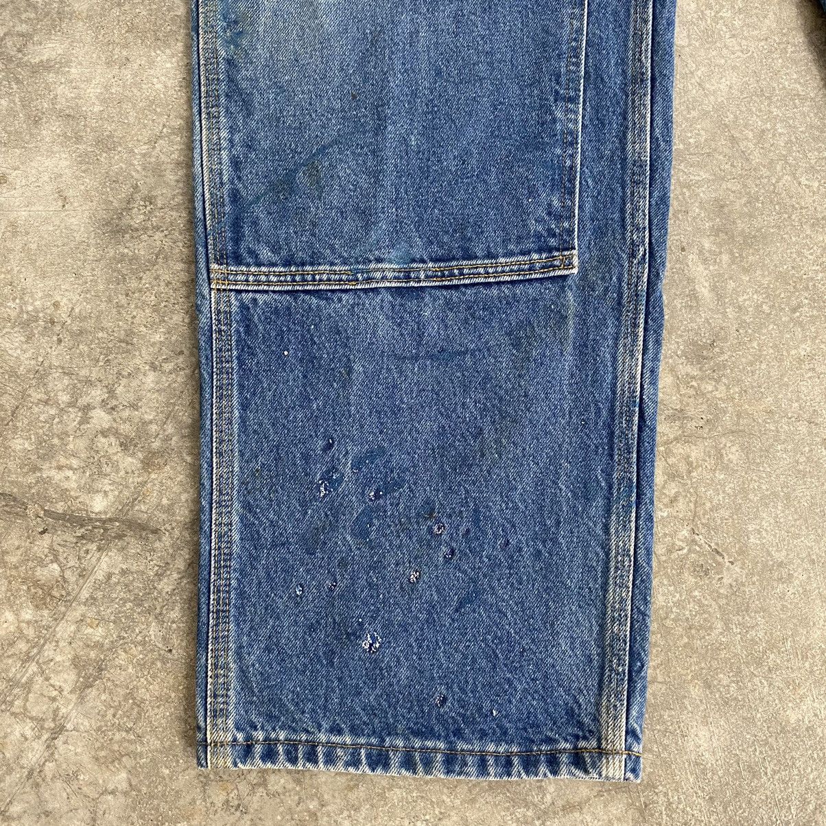 Carhartt VTG Carhartt Double Knee Faded Blue Dirty Carpenter Denim Size US 38 / EU 54 - 5 Thumbnail