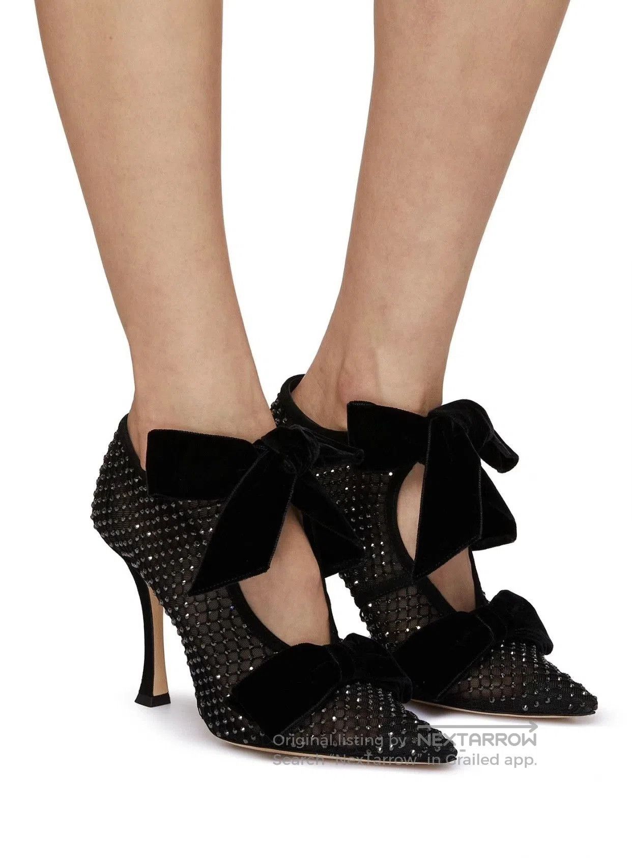 Jimmy Choo Jimmy Choo Velvet Bow High Heels. Size US 8 / IT 38 - 7 Thumbnail