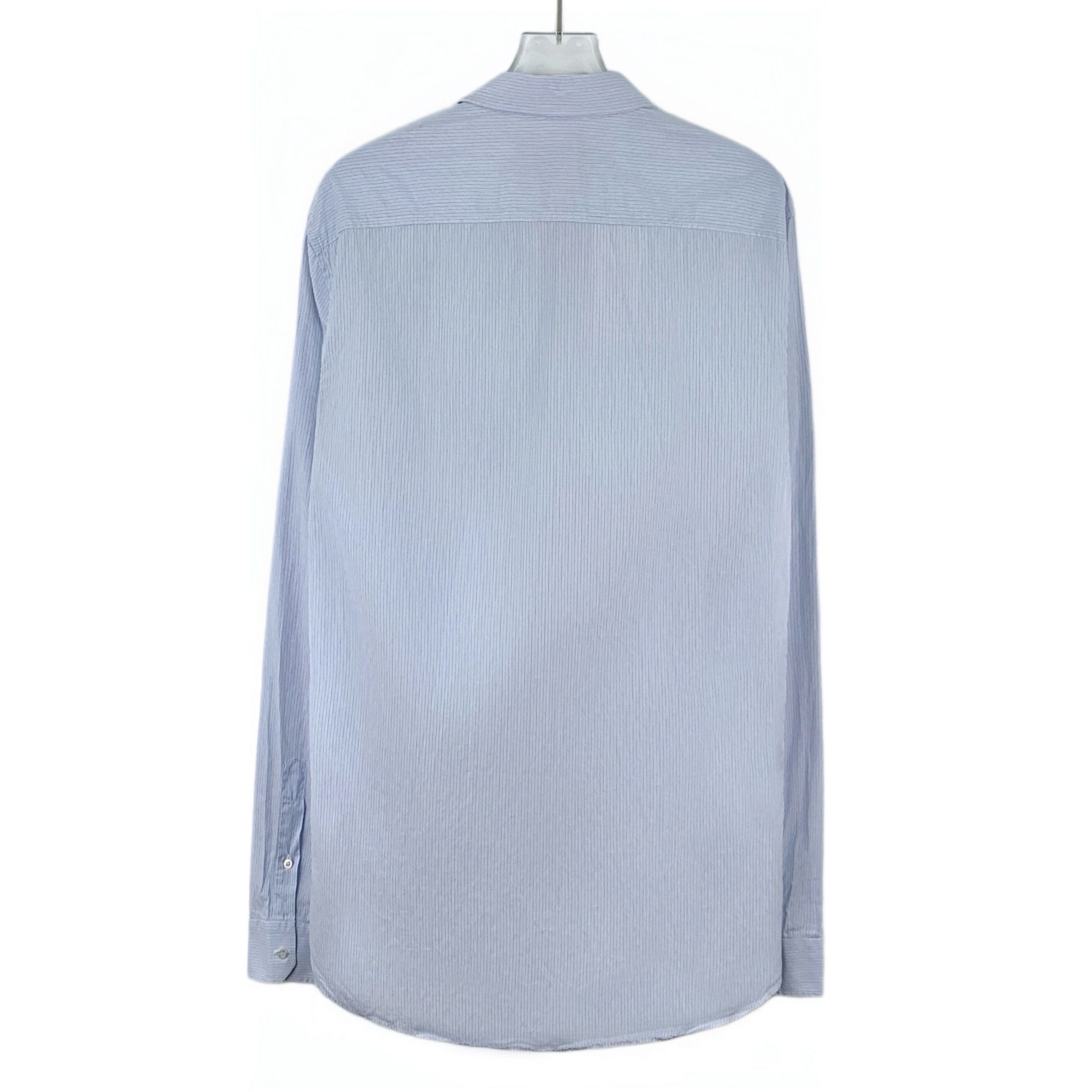 Gucci Gucci Stripe Embroidered Shirt Light Blue (40) Size US XXS / EU 40 - 2 Thumbnail