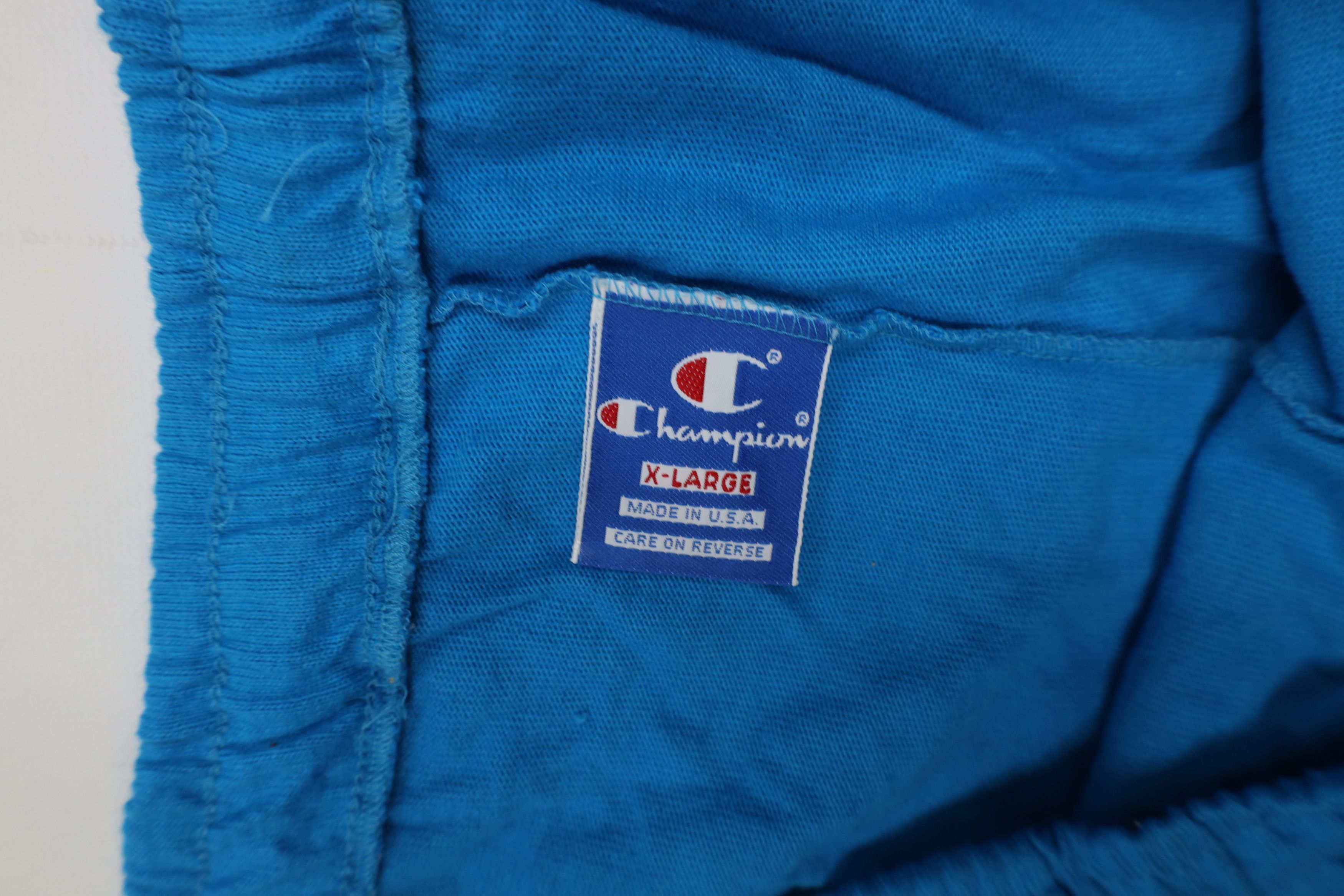 Champion Vintage 90s Champion Above Knee Jersey Knit Shorts Blue USA Size US 36 / EU 52 - 9 Thumbnail