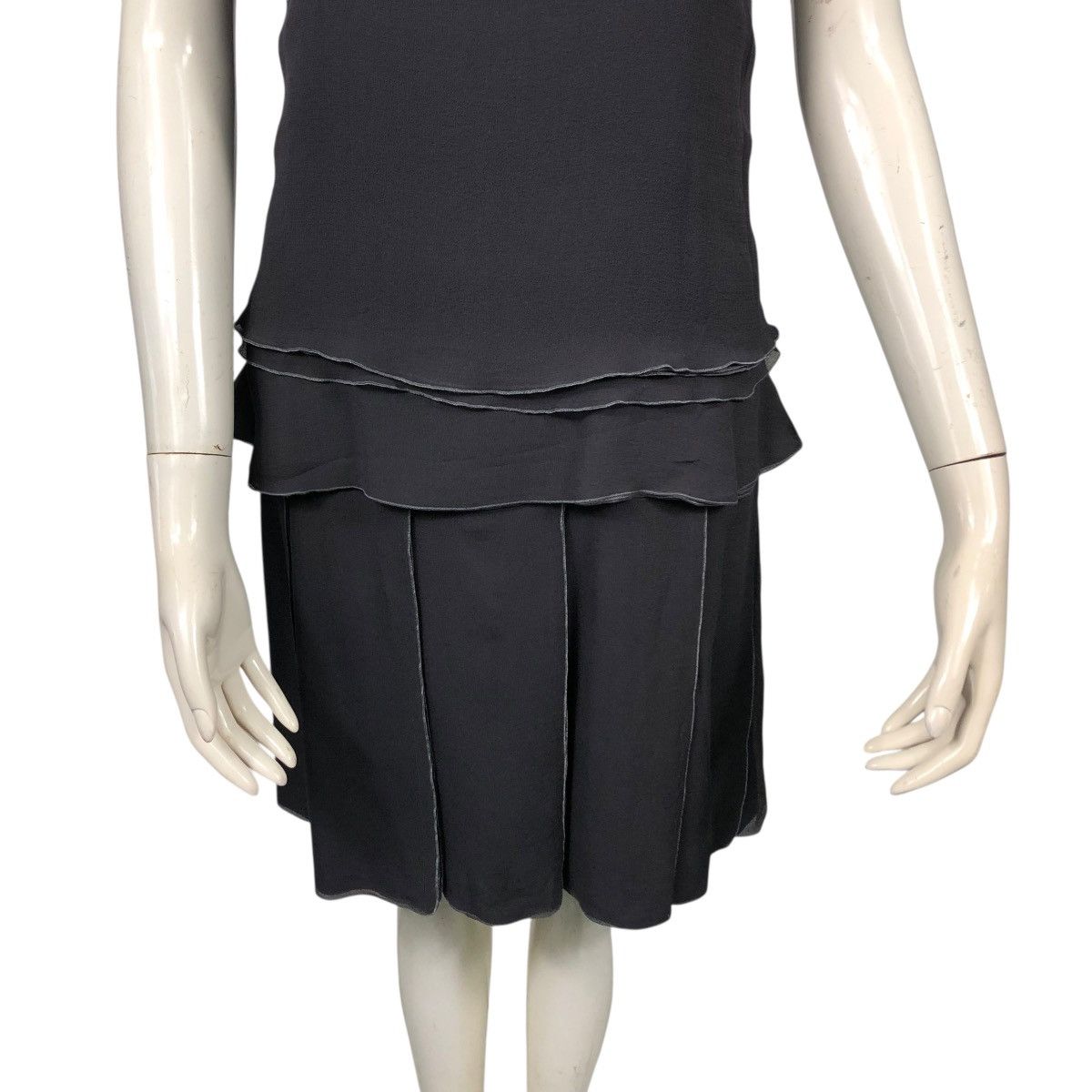 Louis Vuitton 🔥SILK MID-LENGTH DRESS LOUIS VUITTON METALLIC Size XS / US 0-2 / IT 36-38 - 20 Thumbnail