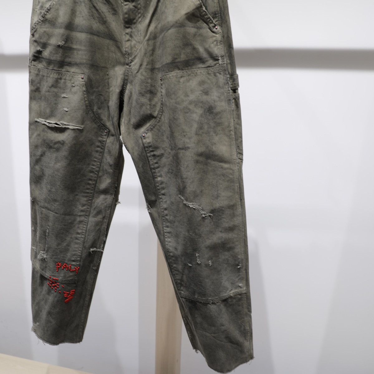 Paly Hollywood Paly Hollywood BEEN THRU IT WAXED CANVAS DBL KNEE PANT Size US 32 / EU 48 - 3 Thumbnail
