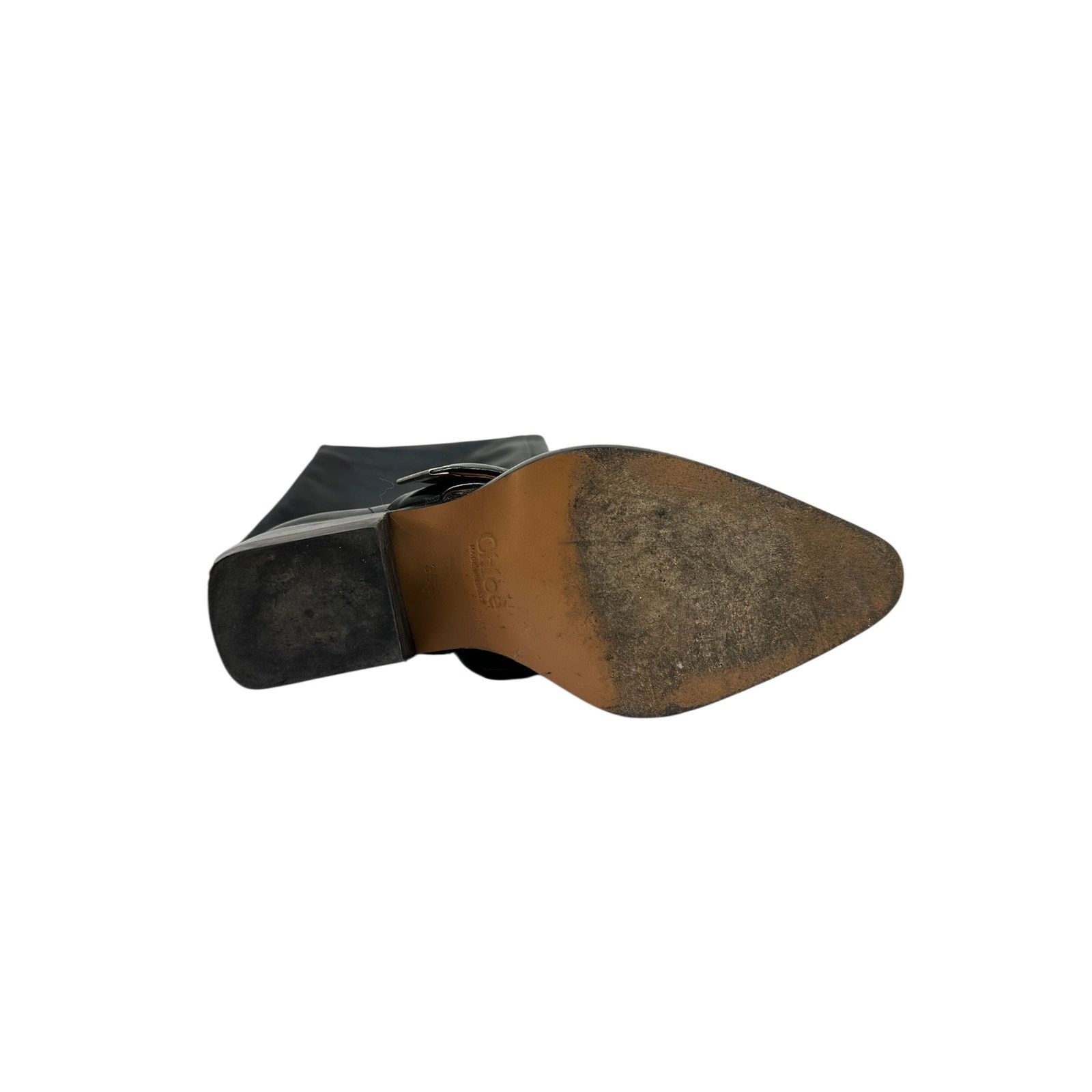 Chloe Chloe Leather Over-the Knee Buckle Block Heel Boots Sz.36.5 Size US 5.5 / IT 35.5 - 7 Thumbnail