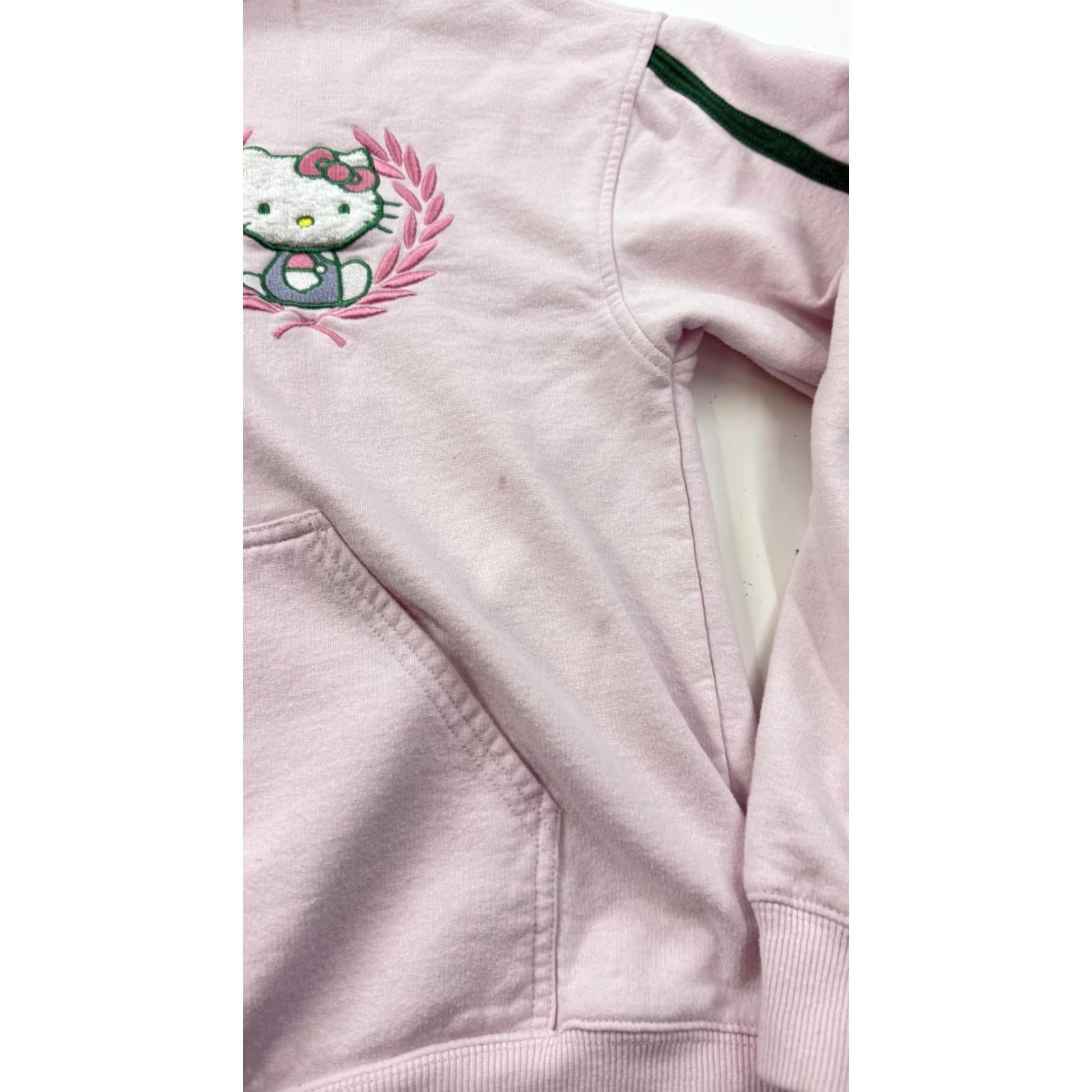 Vintage Sanrio Hello Kitty Hoodie Womens XL Pink Full Zip Fleece Athletic Dept Graphic Size XL / US 12-14 / IT 48-50 - 4 Thumbnail