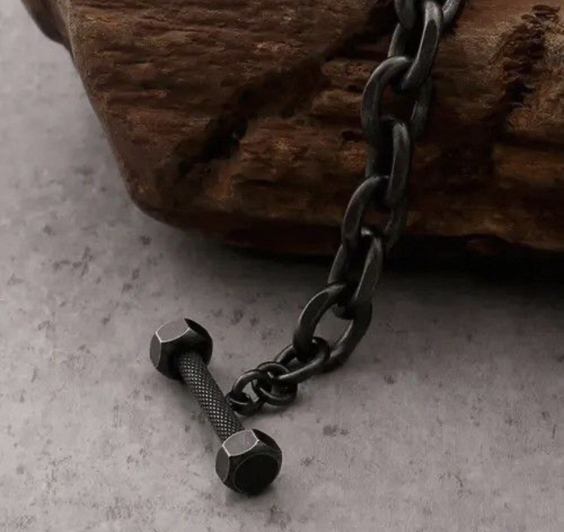 Japanese Brand Black Chain Bracelets Size ONE SIZE - 4 Thumbnail