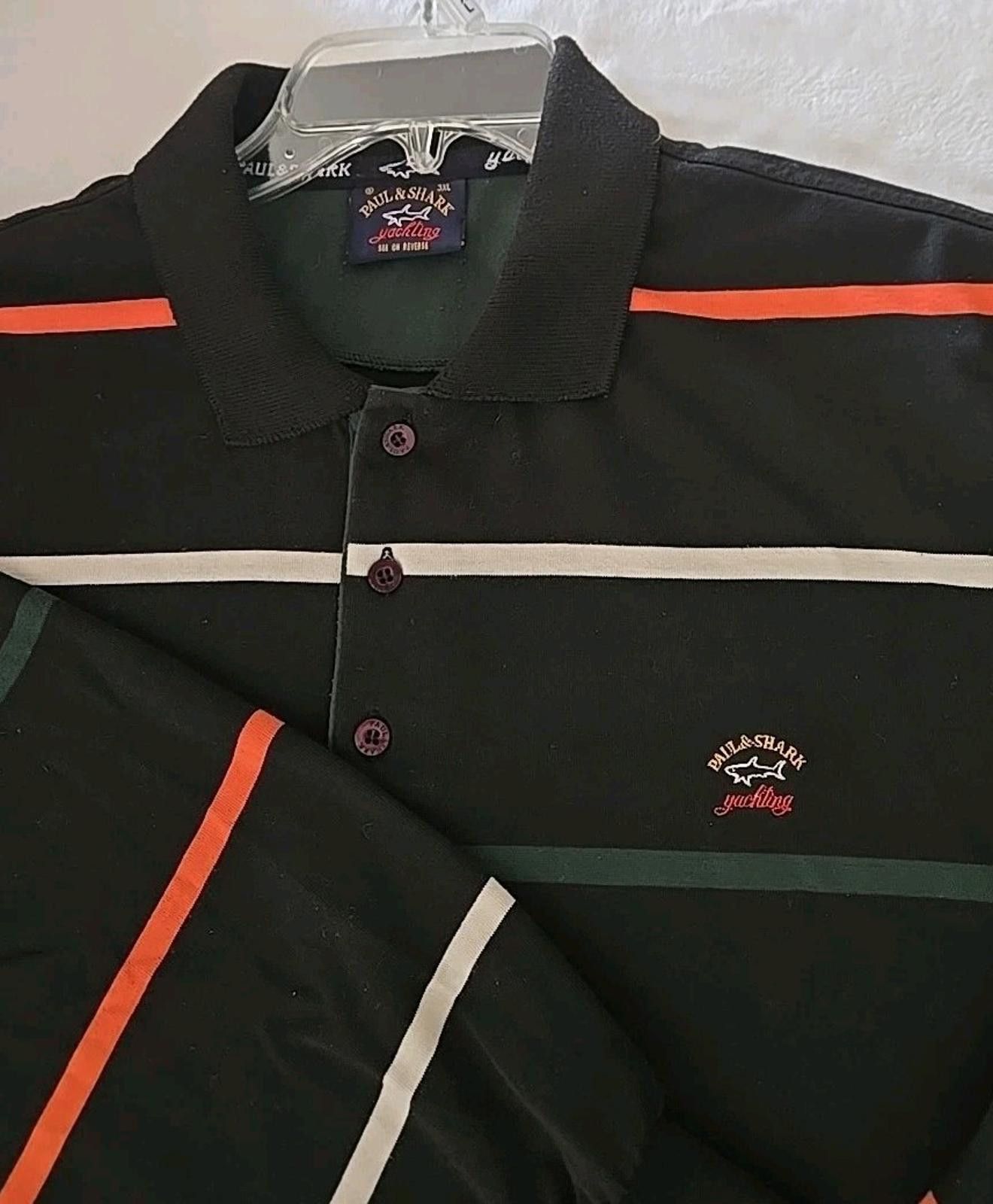 Paul & Shark Paul & Shark Mens 3XL Yachting Rugby Long Sleeve Polo Shirt Size US XXL / EU 58 / 5 - 3 Thumbnail