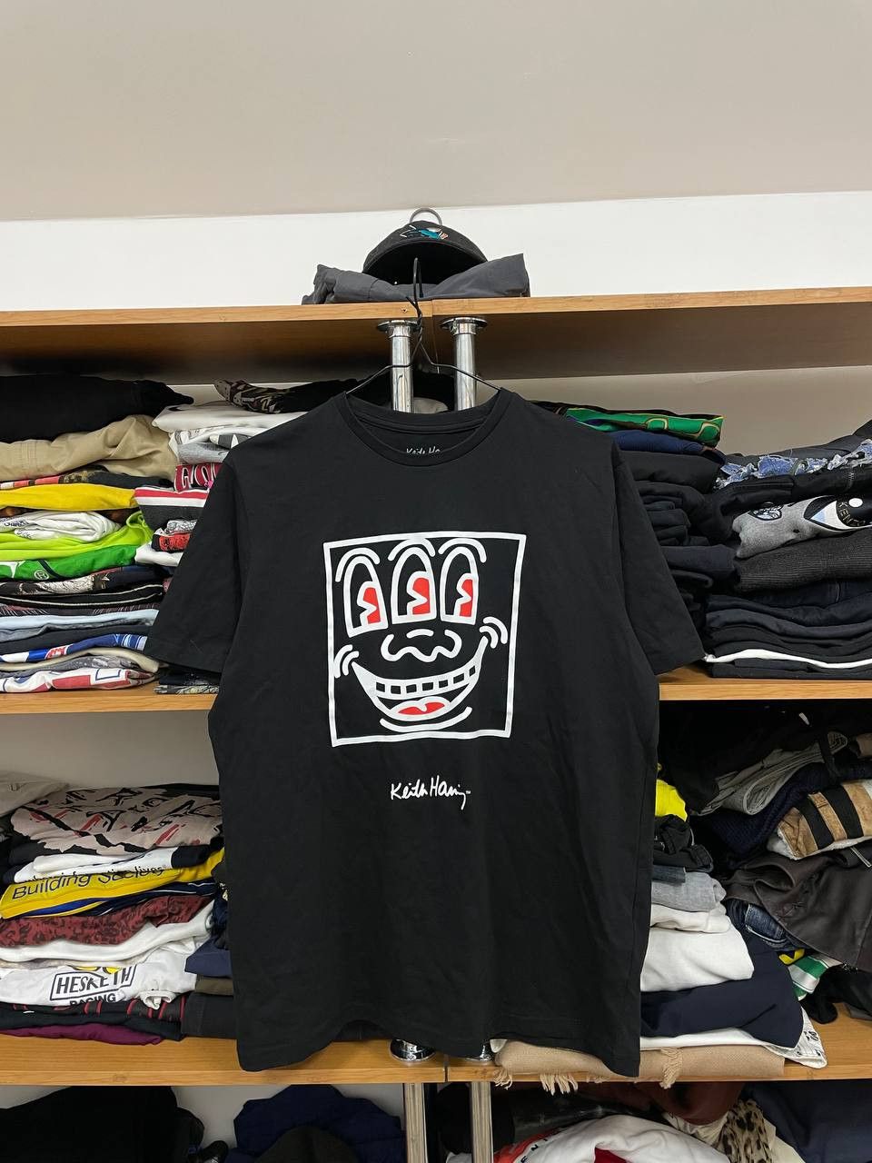 Keith Haring × Vintage Vintage Keith Haring Tshirt Pop Art Tees Size US L / EU 52-54 / 3 - 1 Thumbnail