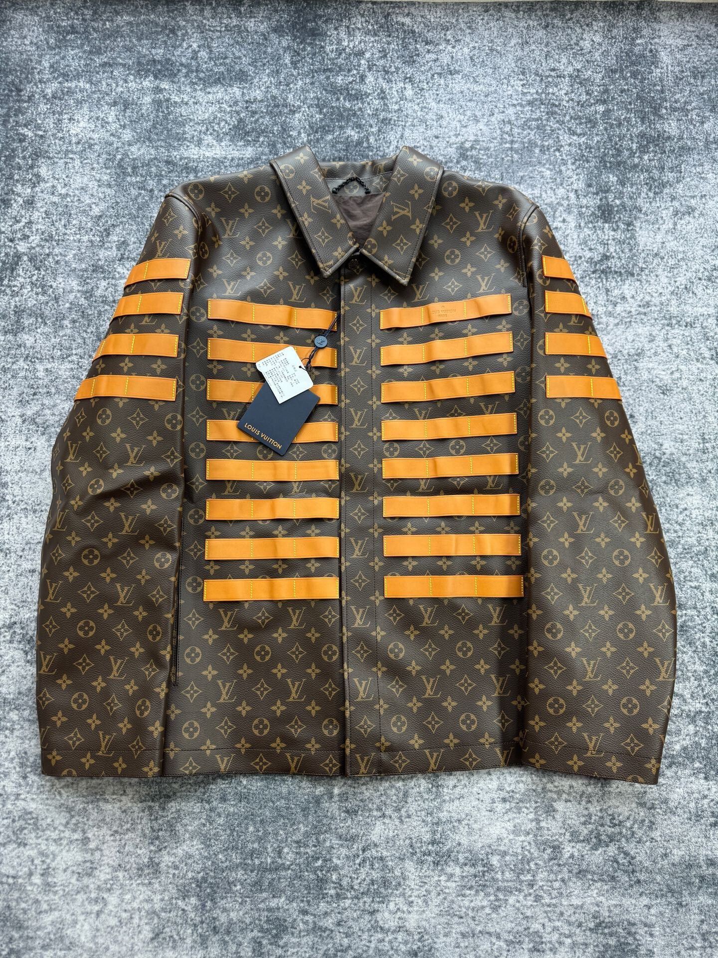 Louis Vuitton Louis Vuitton Nigo2 All-Over Print Leather Jacket Size US L / EU 52-54 / 3 - 1 Thumbnail