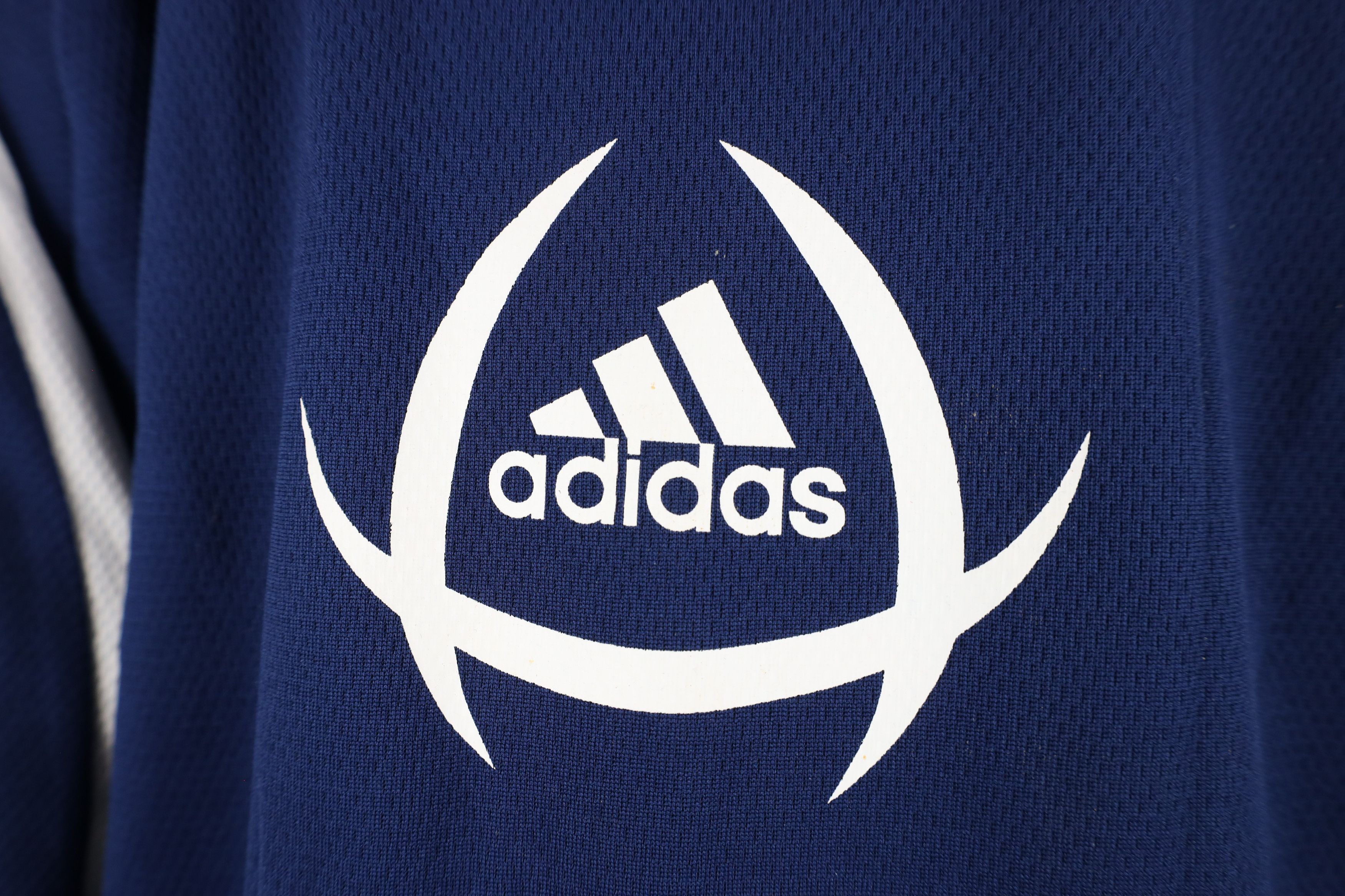 Adidas × Vintage Vintage Adidas Striped Long Sleeve Soccer Football Jersey Size US L / EU 52-54 / 3 - 4 Thumbnail