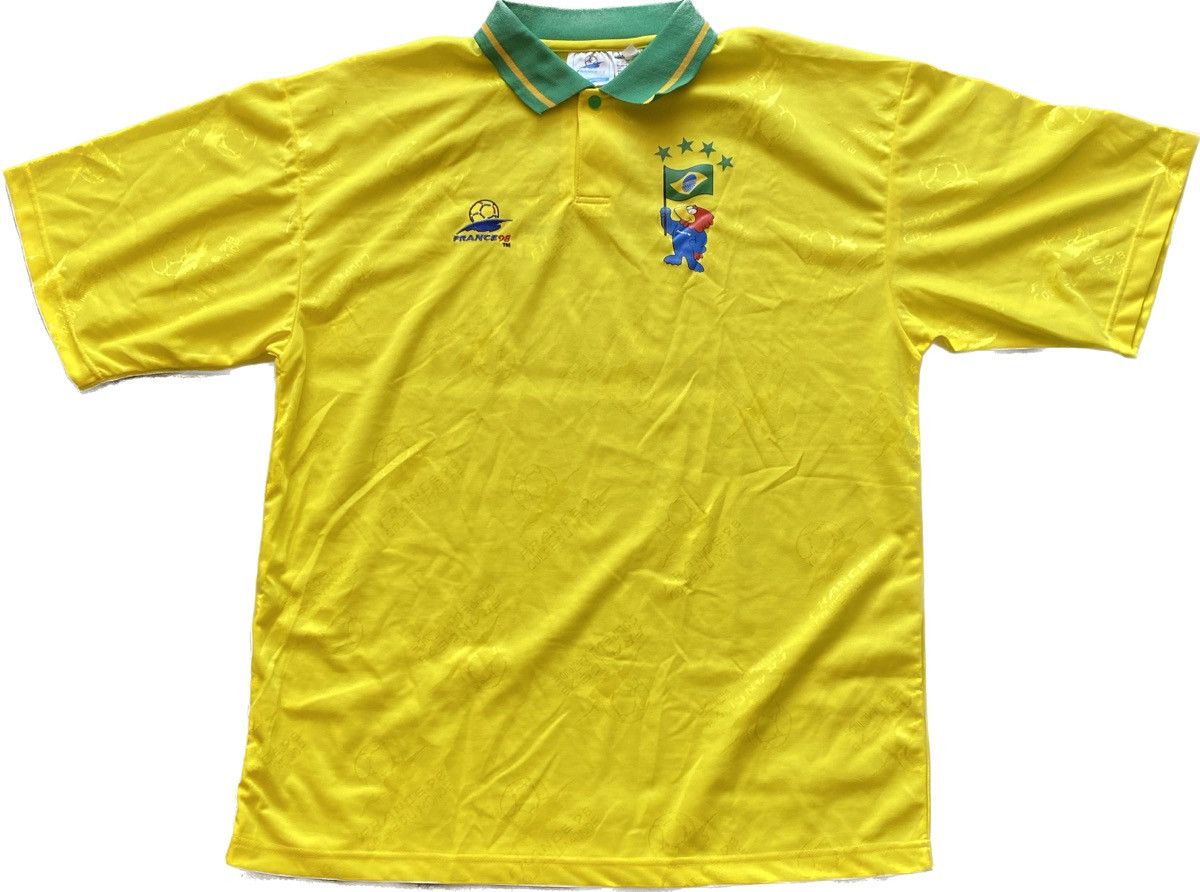 Vintage World Cup 1998 France Brazil Jersey Shirt Football
