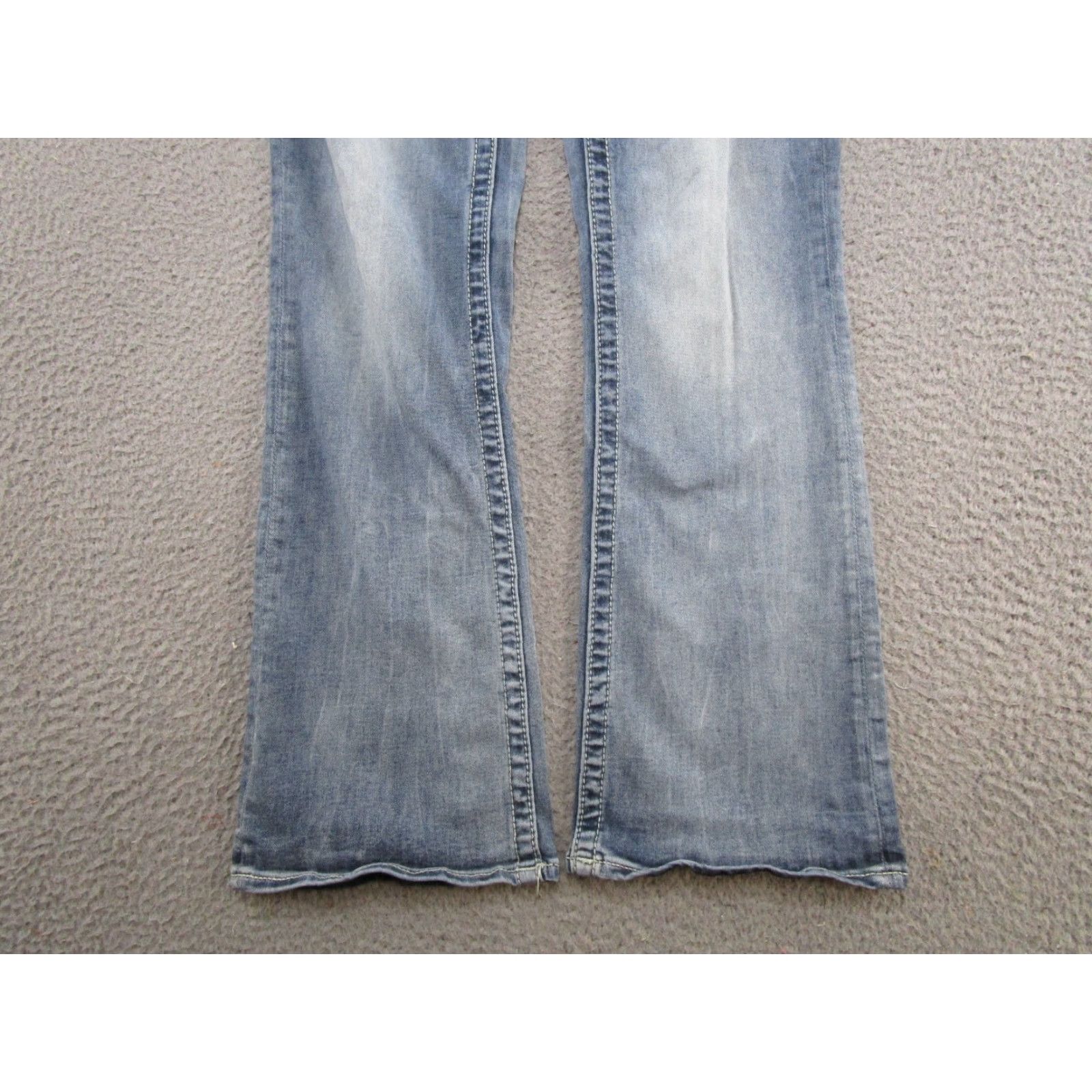 Vintage Vtg Vigoss Chelsea Bootcut Blue Stretch Denim Jeans Womens 28x29 Read Size 28" / US 6 / IT 42 - 2 Thumbnail
