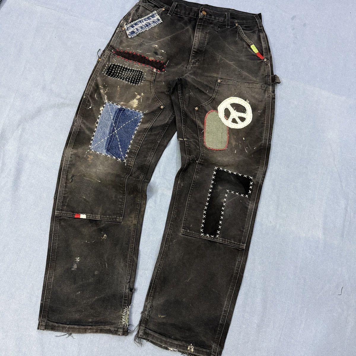 Carhartt Japanese Sashiko Carhartt Double Knee Denim Size US 32 / EU 48 - 4 Thumbnail