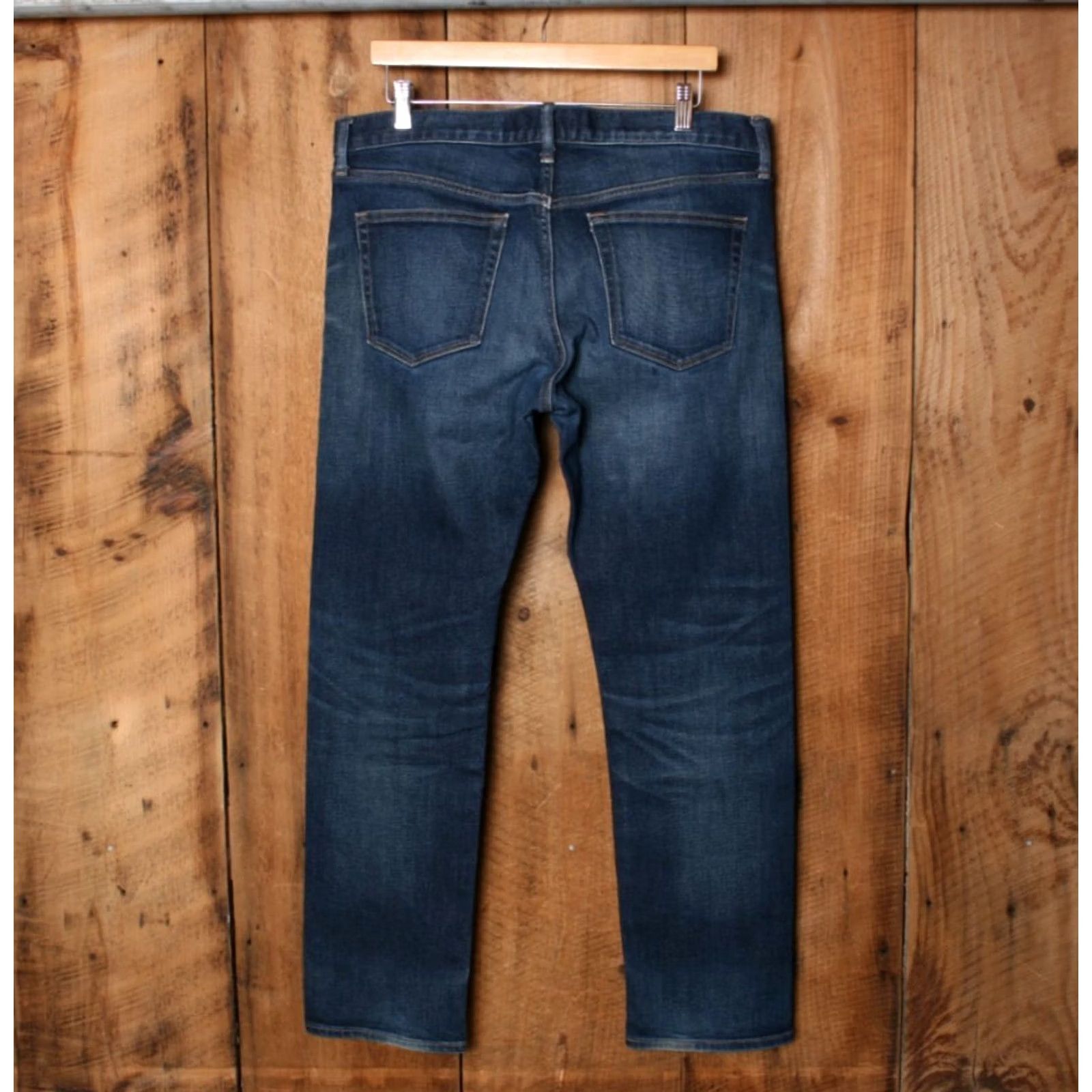 Uniqlo UNIQLO Jeans Tapered Stretch Selvedge Denim Sz 35x32 Re-Hemmed 37x30 Blue Denim 5-Pocket Mens Jeans Mens Size US 37 - 3 Thumbnail
