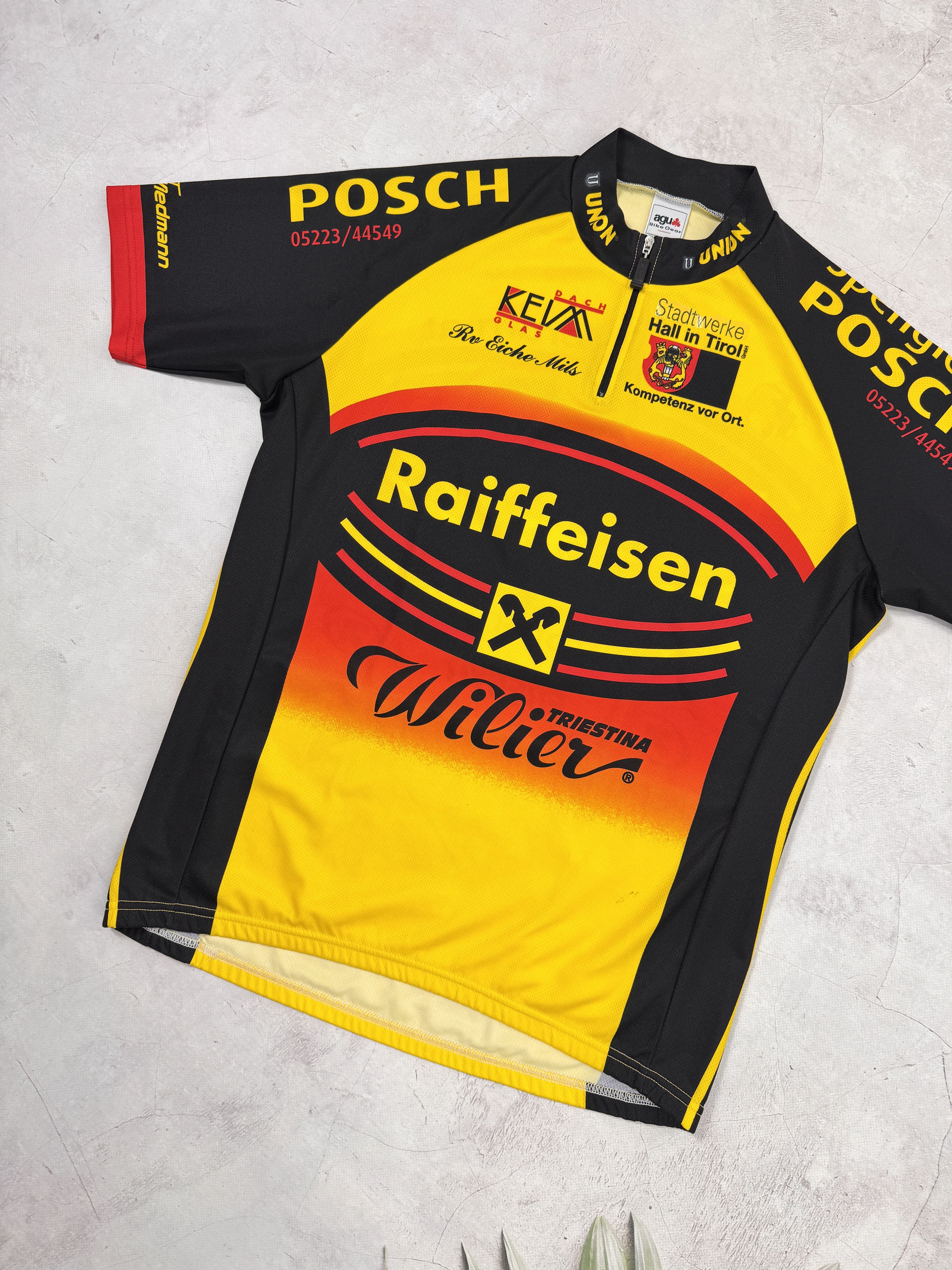 Sports Specialties Vintage Agu Wilier Triestina Raiffeisen Posch Cycling Jersey Size US M / EU 48-50 / 2 - 3 Thumbnail