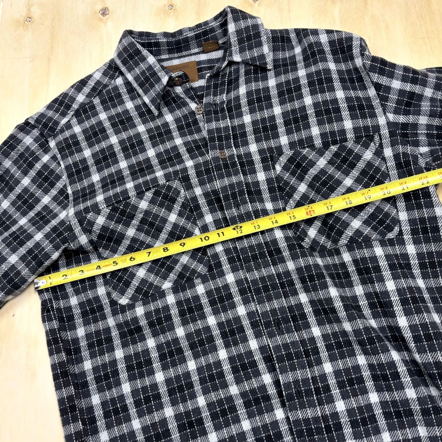 Vintage St. John's Bay Shirt Mens LT Black Plaid Long Sleeve Button Up Casual Flannel Size US L / EU 52-54 / 3 - 6 Thumbnail