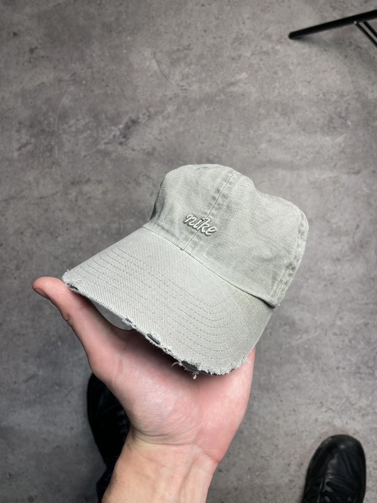 Nike Nike Vintage Distressed cap RARE Logo script Hat Size ONE SIZE - 1 Thumbnail