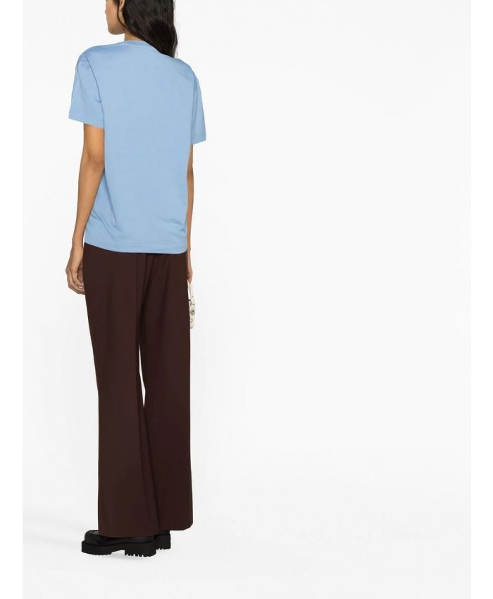 Off-White o1gr1nt0125 70S Type Logo Casual T-Shirt in Light Blue Size XXL / US 16-18 / IT 52-54 - 3 Thumbnail
