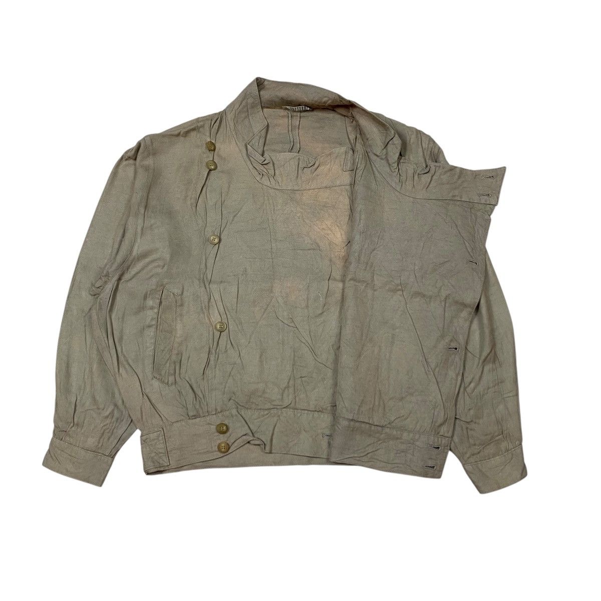 Issey Miyake CrossBreed Asymmetric Bikers Jacket Size US L / EU 52-54 / 3 - 5 Thumbnail