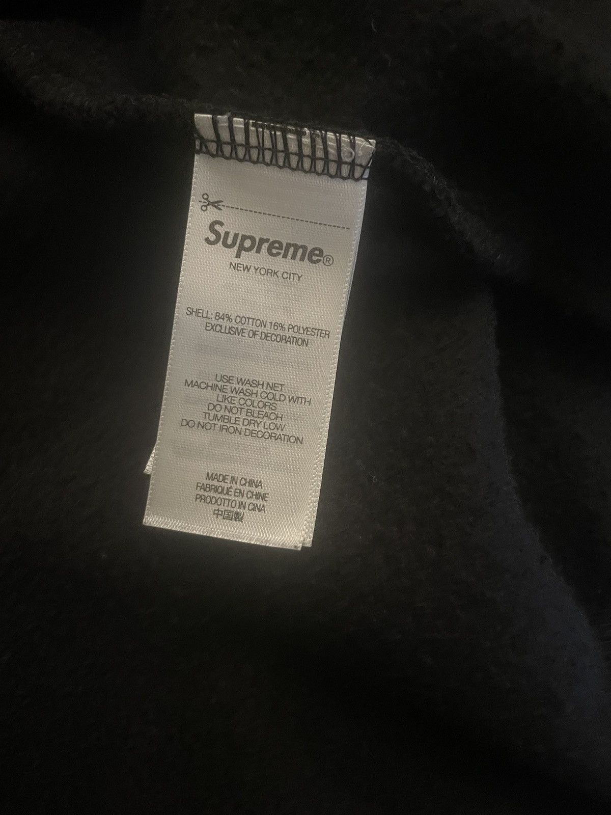 Supreme Supreme Aphex Twin Zip Up Black Hooded Sweatshirt Size US L / EU 52-54 / 3 - 6 Thumbnail