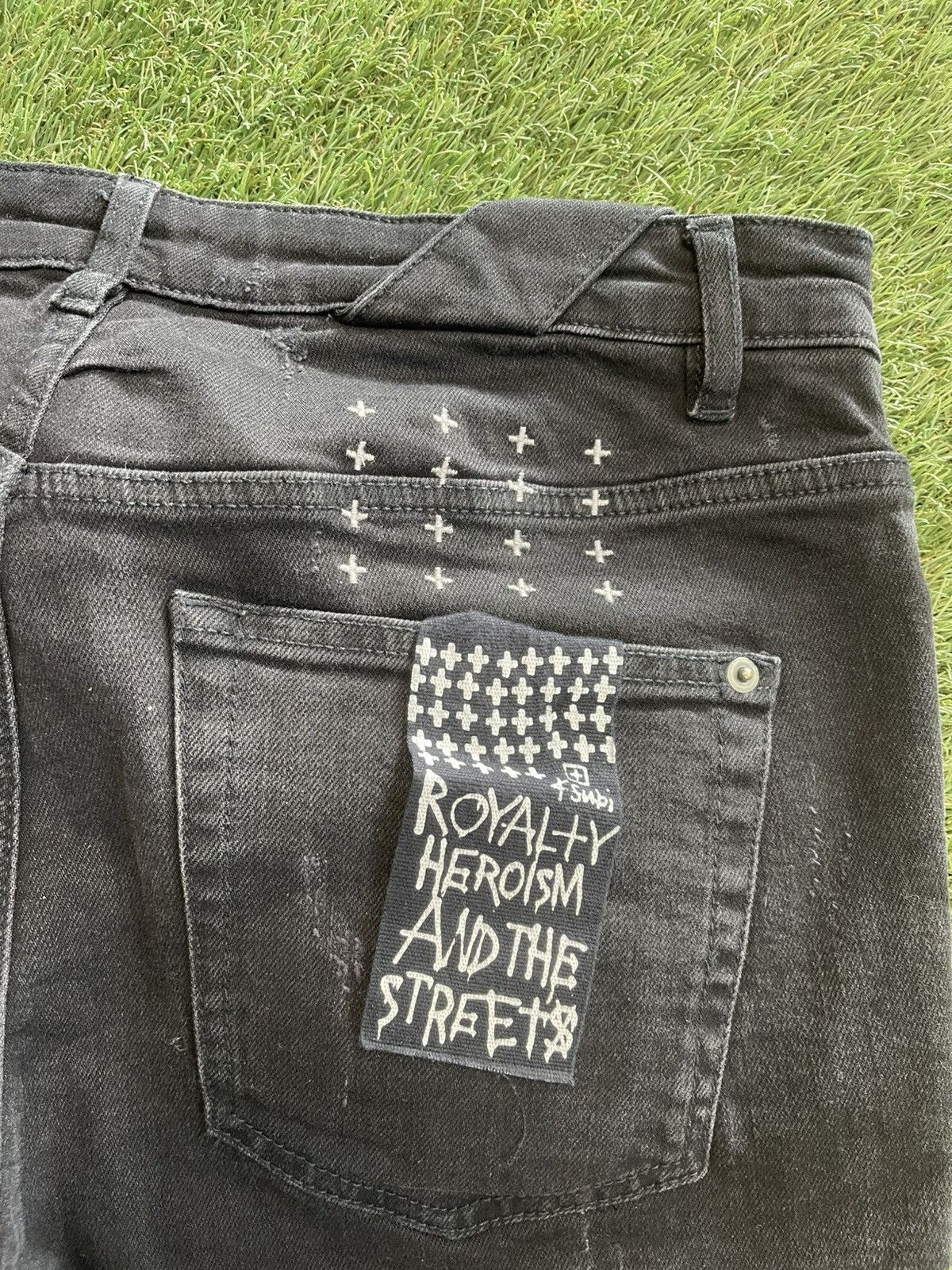 Ksubi Size 33 - Ksubi Jeans Black Patch Distressed Very Clean! Size US 33 - 8 Thumbnail