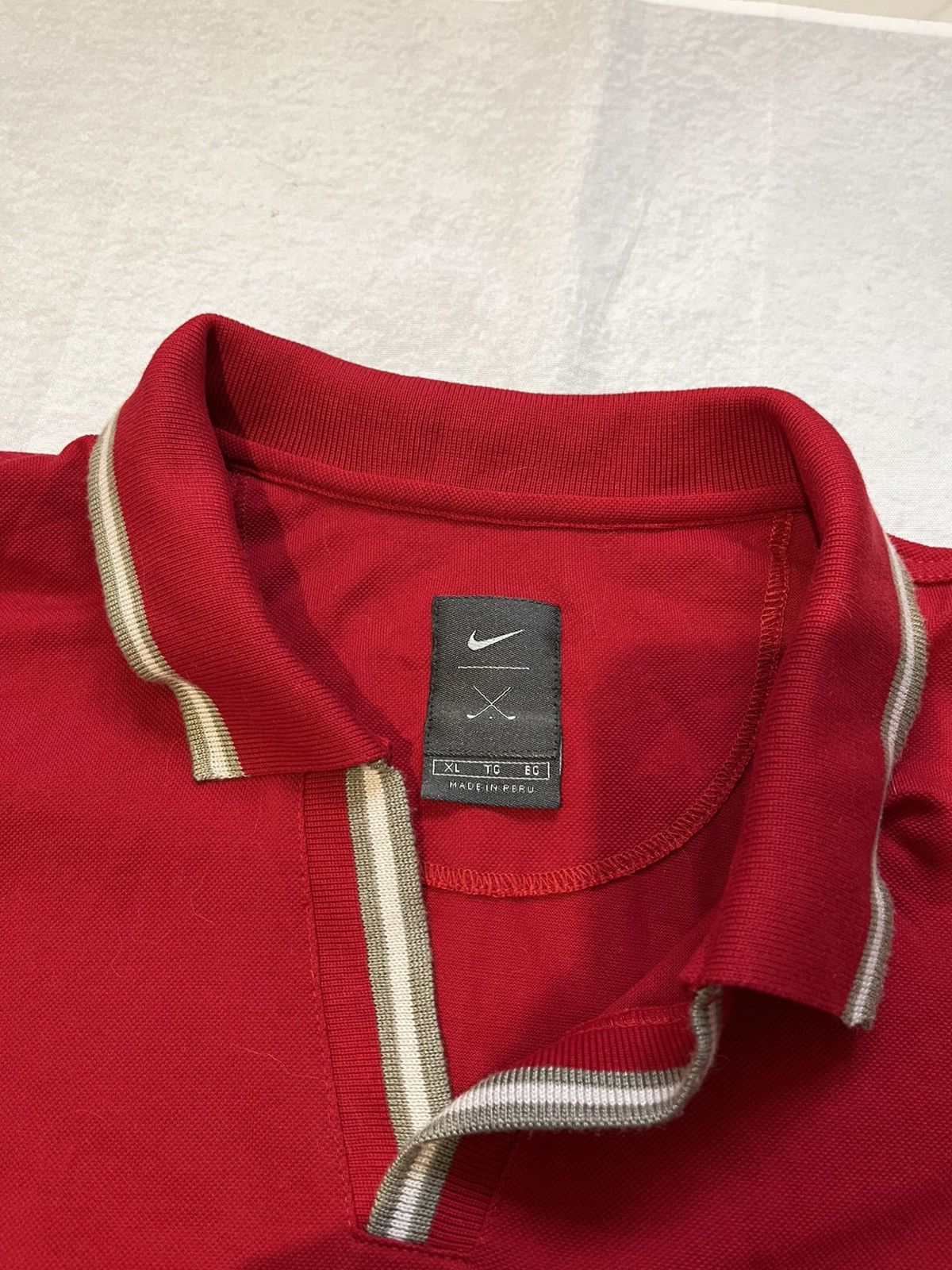 Nike Vintage Nike Tiger Woods Yin Yang Polo Striped Swoosh 90s Size US XL / EU 56 / 4 - 5 Thumbnail