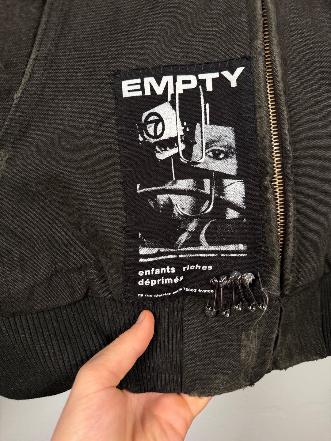 Enfants Riches Deprimes 🚭 INSANE 🚭 PATCHWORK & DUCT TAPE CHRIST THRASHED JACKET Size US XL / EU 56 / 4 - 9 Thumbnail
