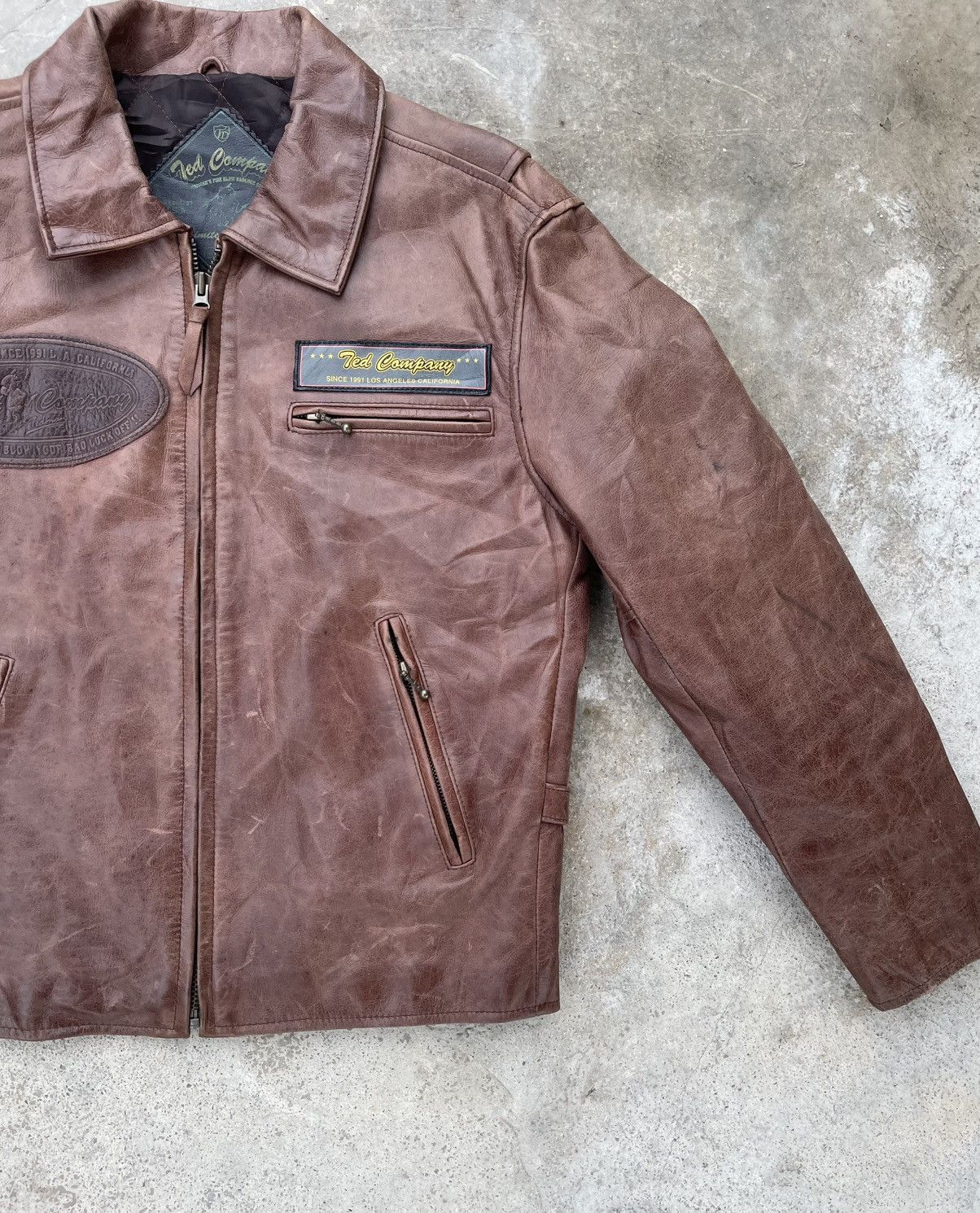 Tedman 🔥Vintage Ted Company Limited Edition Genuine Leather Jacket Size US M / EU 48-50 / 2 - 6 Thumbnail