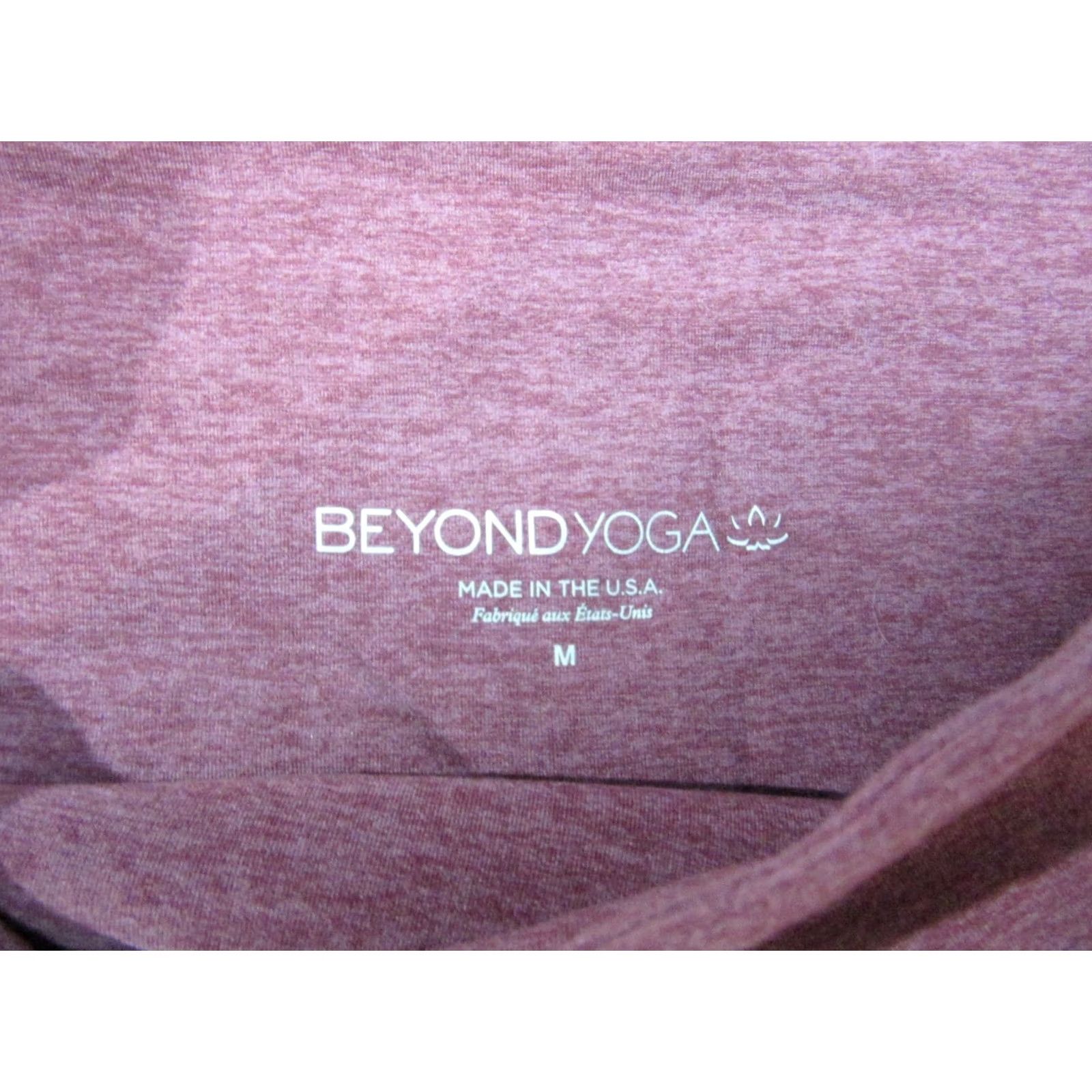 Beyond Yoga Beyond Yoga Womens Medium Pink Heathered Capri Leggings High Waisted Gym Running Size 32" / US 10 / IT 46 - 6 Thumbnail