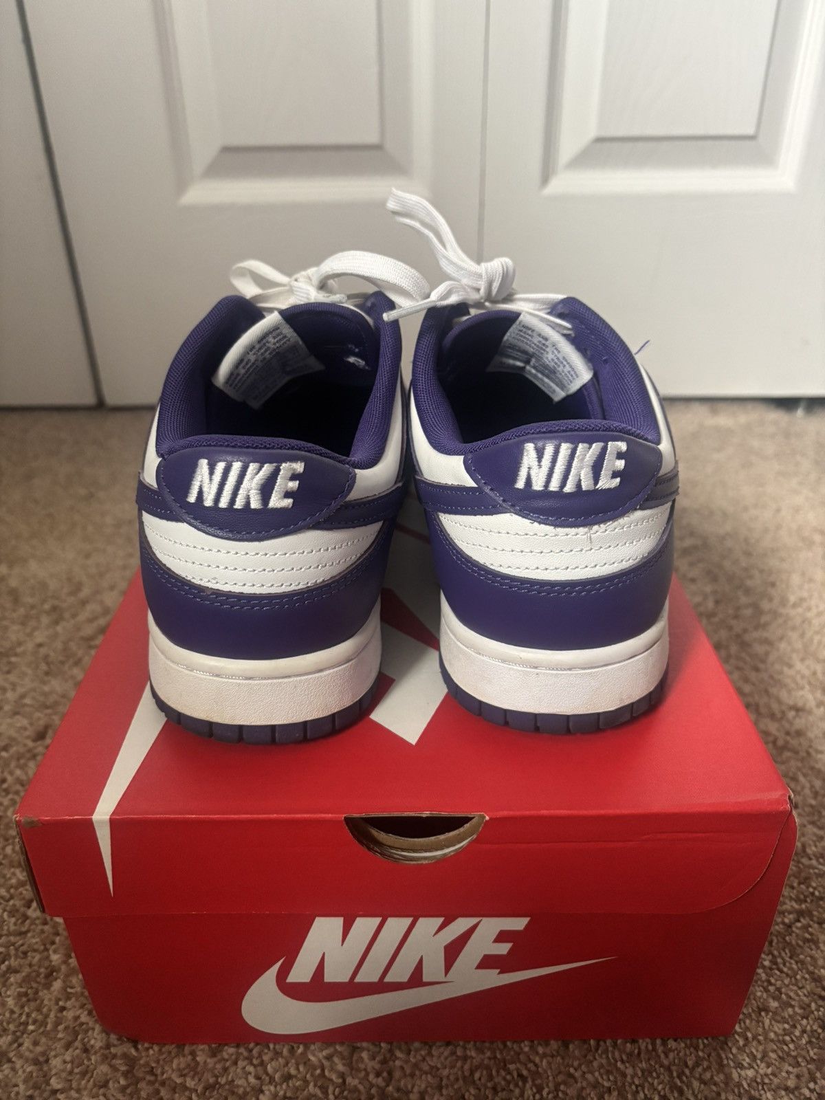Nike Nike Dunk Low Championship Purple Size US 11 / EU 44 - 4 Thumbnail