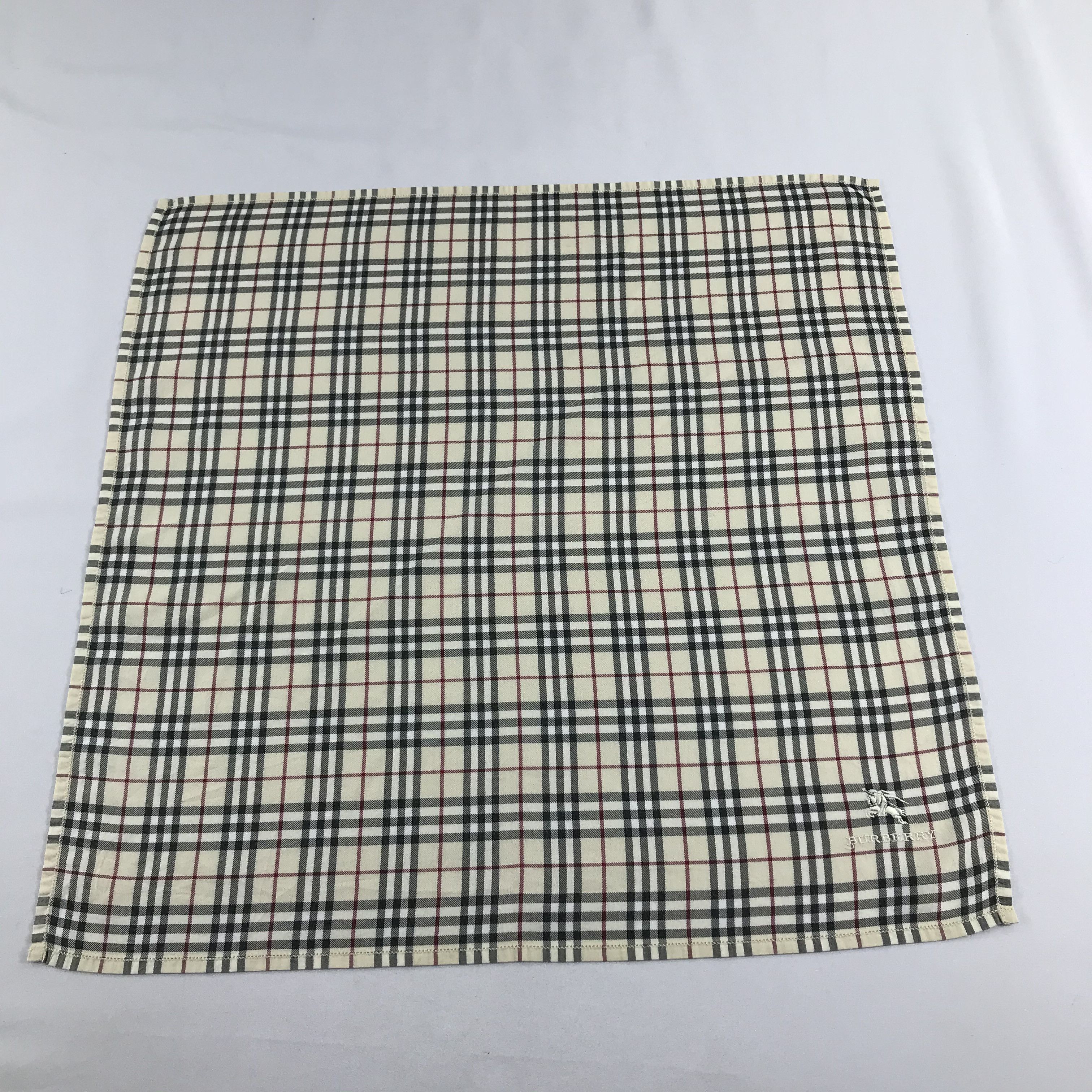 Burberry Burberry Nova Check Handkerchief Neckerchief Bandana H868 Size ONE SIZE - 2 Thumbnail