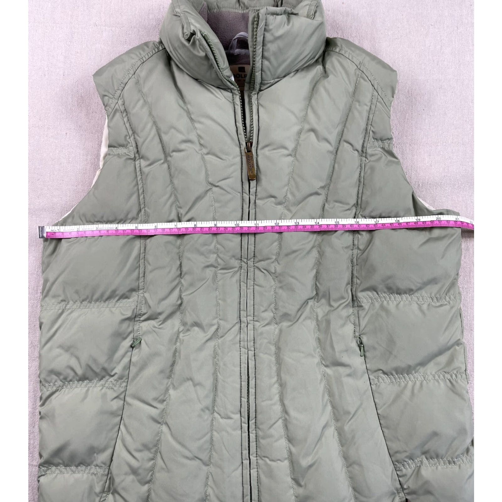 Vintage Woolrich Vest Puffer Jacket Zip Full Zip Green Women's L Outdoor Fall Winter Sleeveless Mid-Length Regular Size L Size L / US 10 / IT 46 - 6 Thumbnail