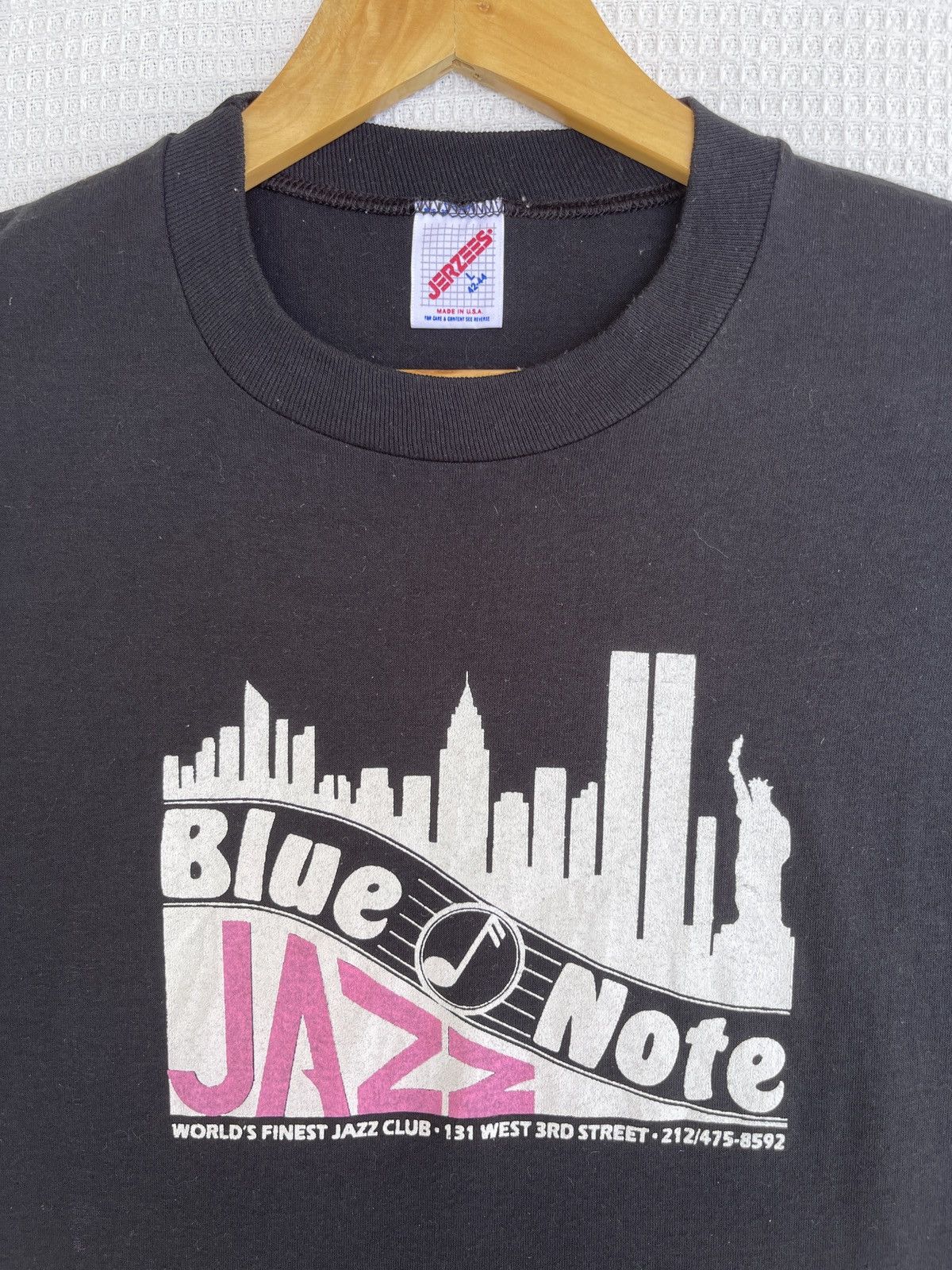 Band Tees × Vintage Last Drop🔥Very Rare🔥Vintage 80s Blue Note Jazz Club Tee Size US L / EU 52-54 / 3 - 9 Thumbnail