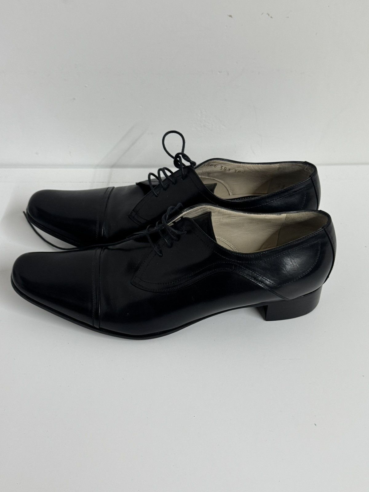 Dries Van Noten Dries Van Noten Women’s Black Cap Toe Oxfords Size US 8.5 / IT 38.5 - 7 Thumbnail