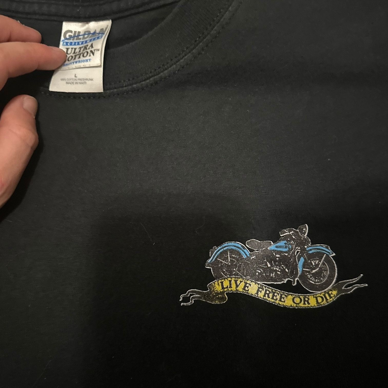 Gildan Live free or die Laconia bike week Size US L / EU 52-54 / 3 - 4 Thumbnail