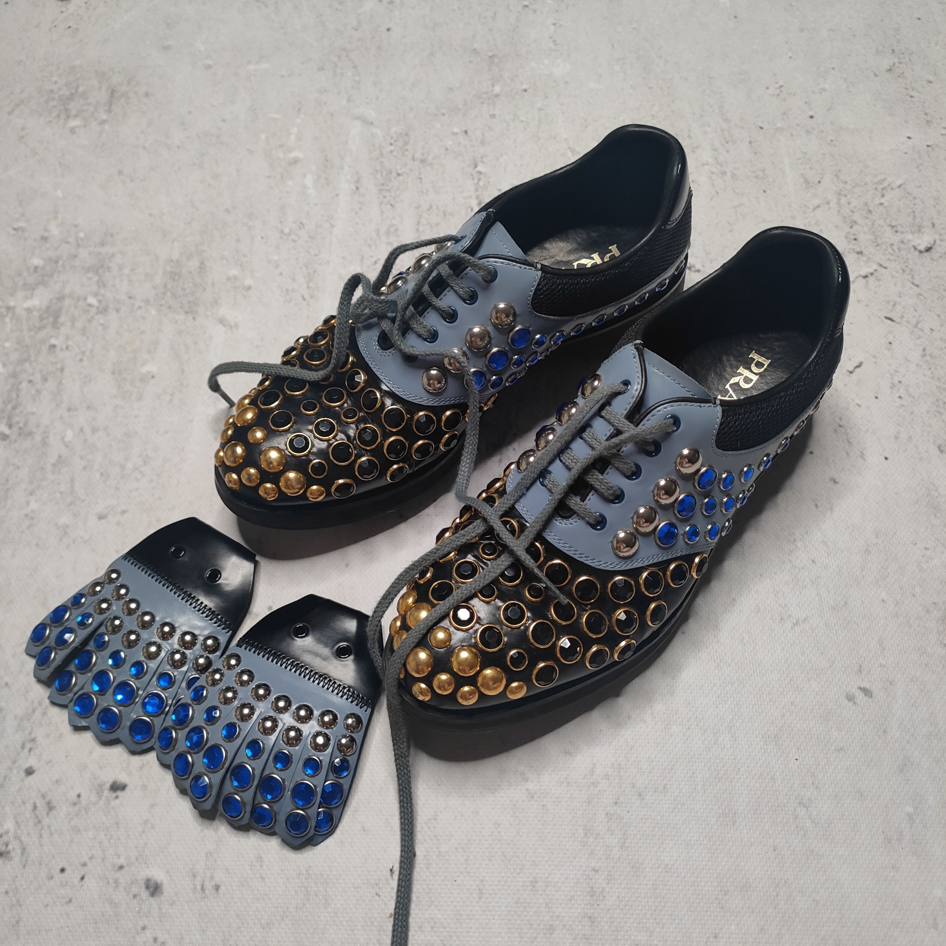 Prada Prada SS2012 runway rhinestone studded golf soccer shoes Size US 9 / IT 39 - 11 Thumbnail