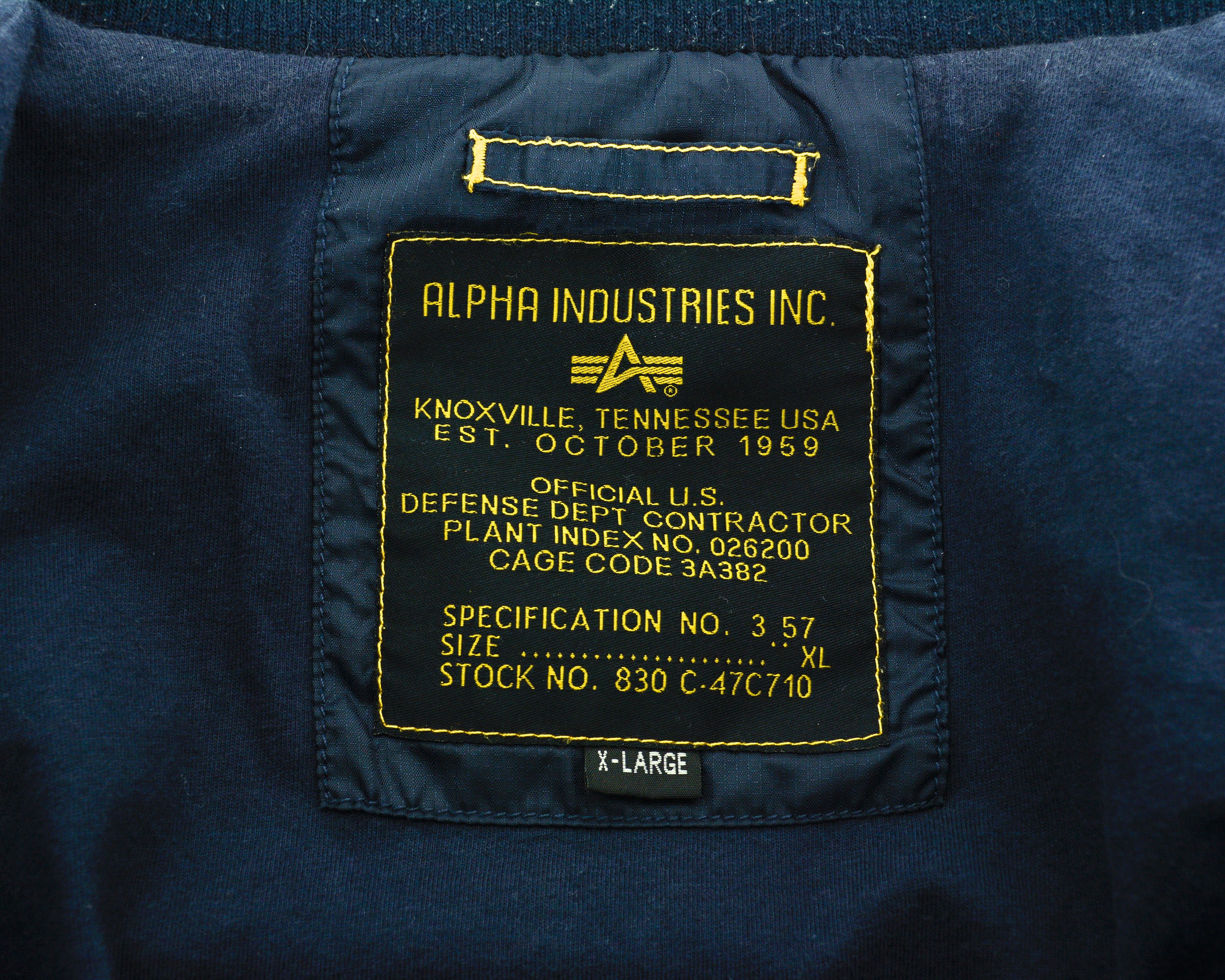 Alpha Industries × Vintage MA-1 Bomber Jacket Pilot Coat Hooded Parka Waistcoat Zip Up Size XL / US 12-14 / IT 48-50 - 5 Thumbnail