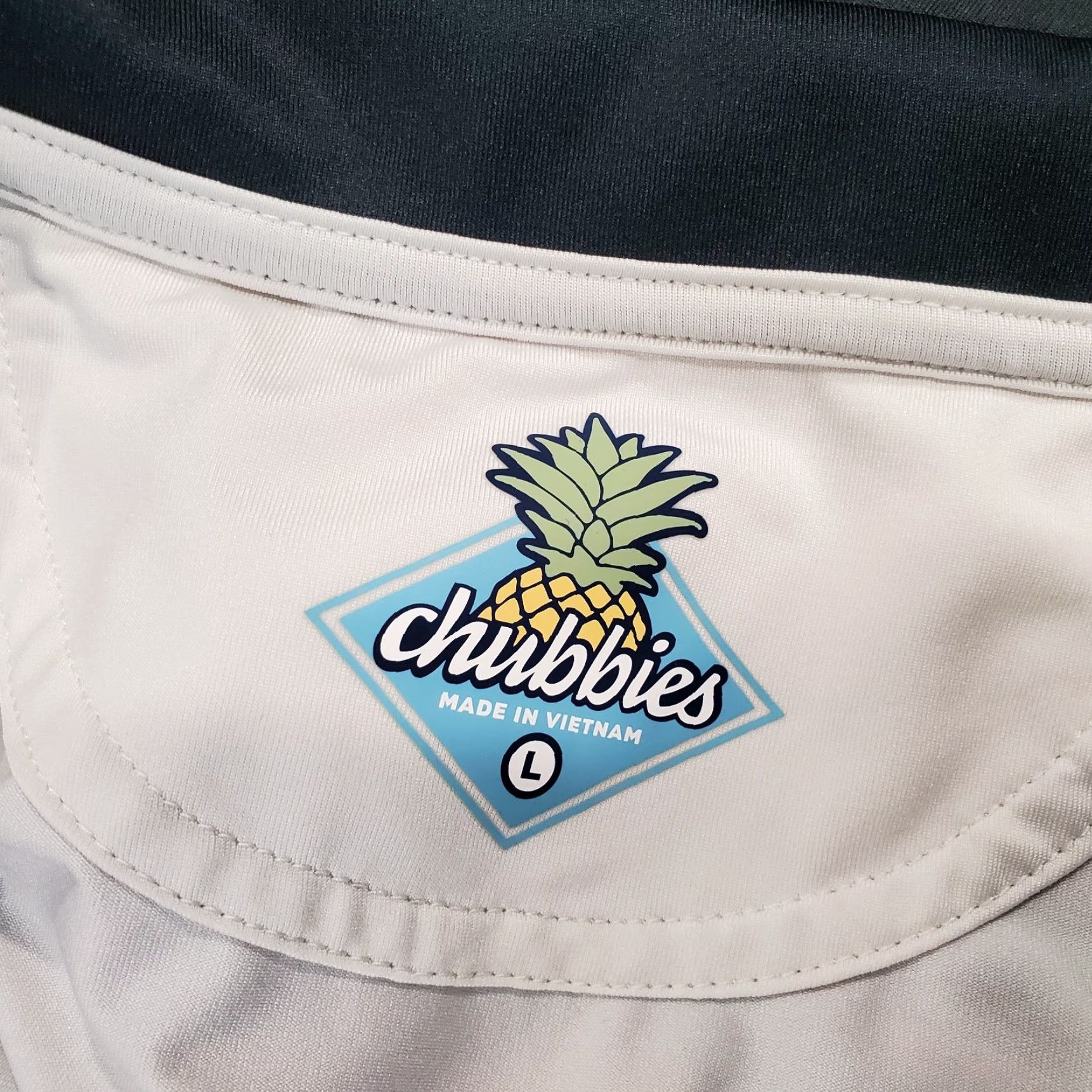 Chubbies VINTAGE? No. (Skip) Chubbies Polo Shirt Mens Large Black White Short Sleeve Performance Tennis Champ Size US L / EU 52-54 / 3 - 7 Thumbnail
