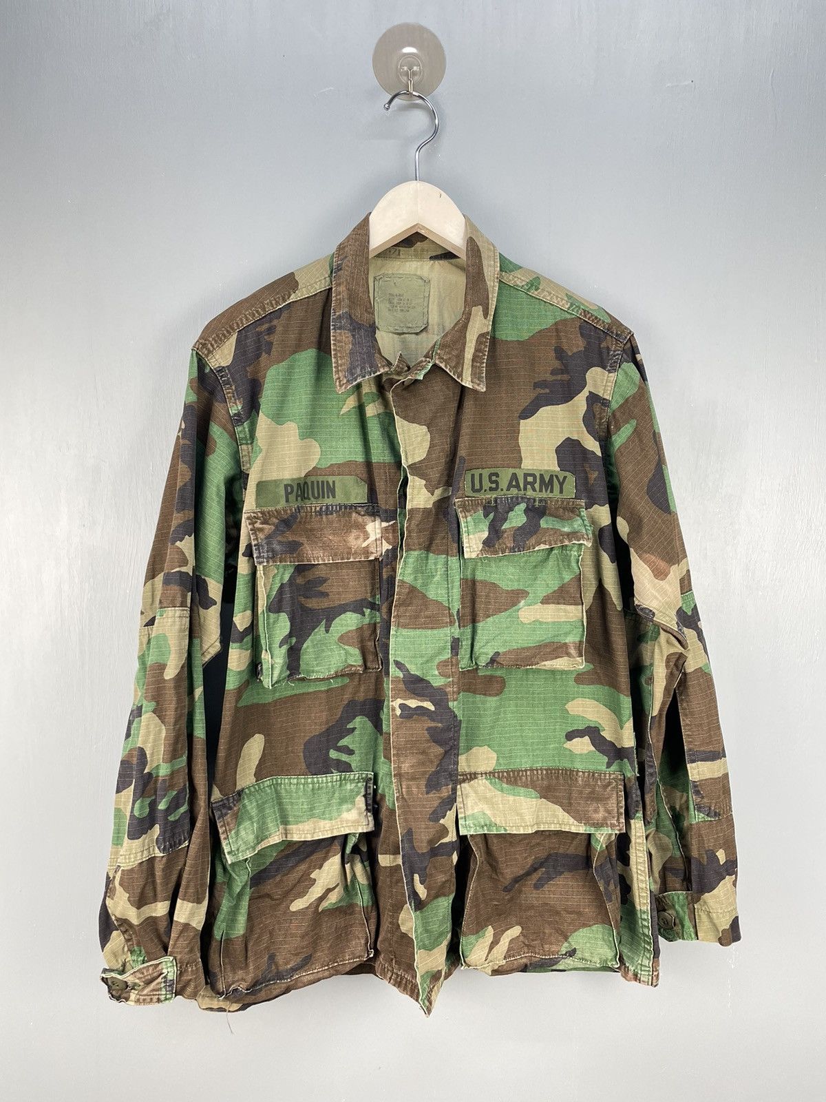 Vintage Vintage 70s U.S. Army camo jacket Size US S / EU 44-46 / 1 - 1 Thumbnail