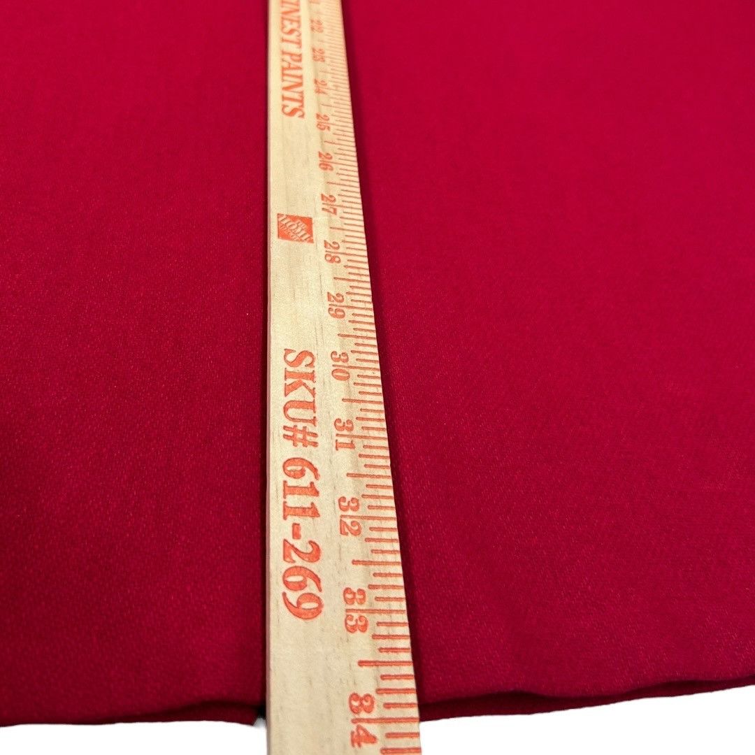 Other Vintage Requirements Red Wool / Nylon A-Line Maxi Skirt Size Size 40" / US 18 - 10 Thumbnail