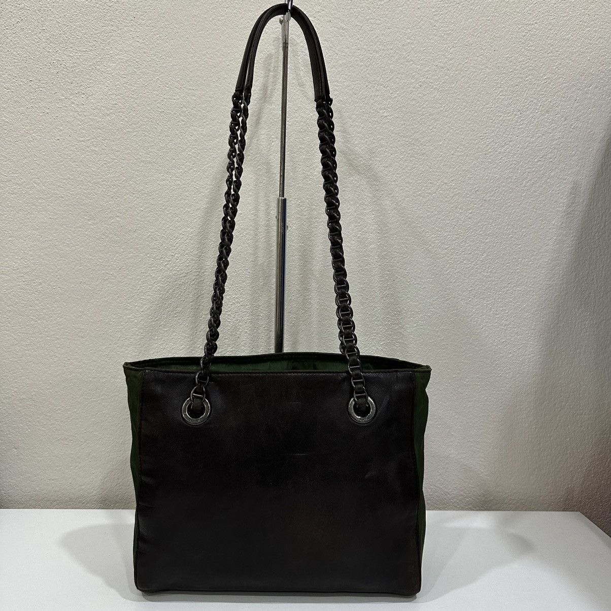Prada PRADA NAPPA & TESSUTO CATENA SHOULDER CHAIN TOTE BAG Size ONE SIZE - 4 Thumbnail